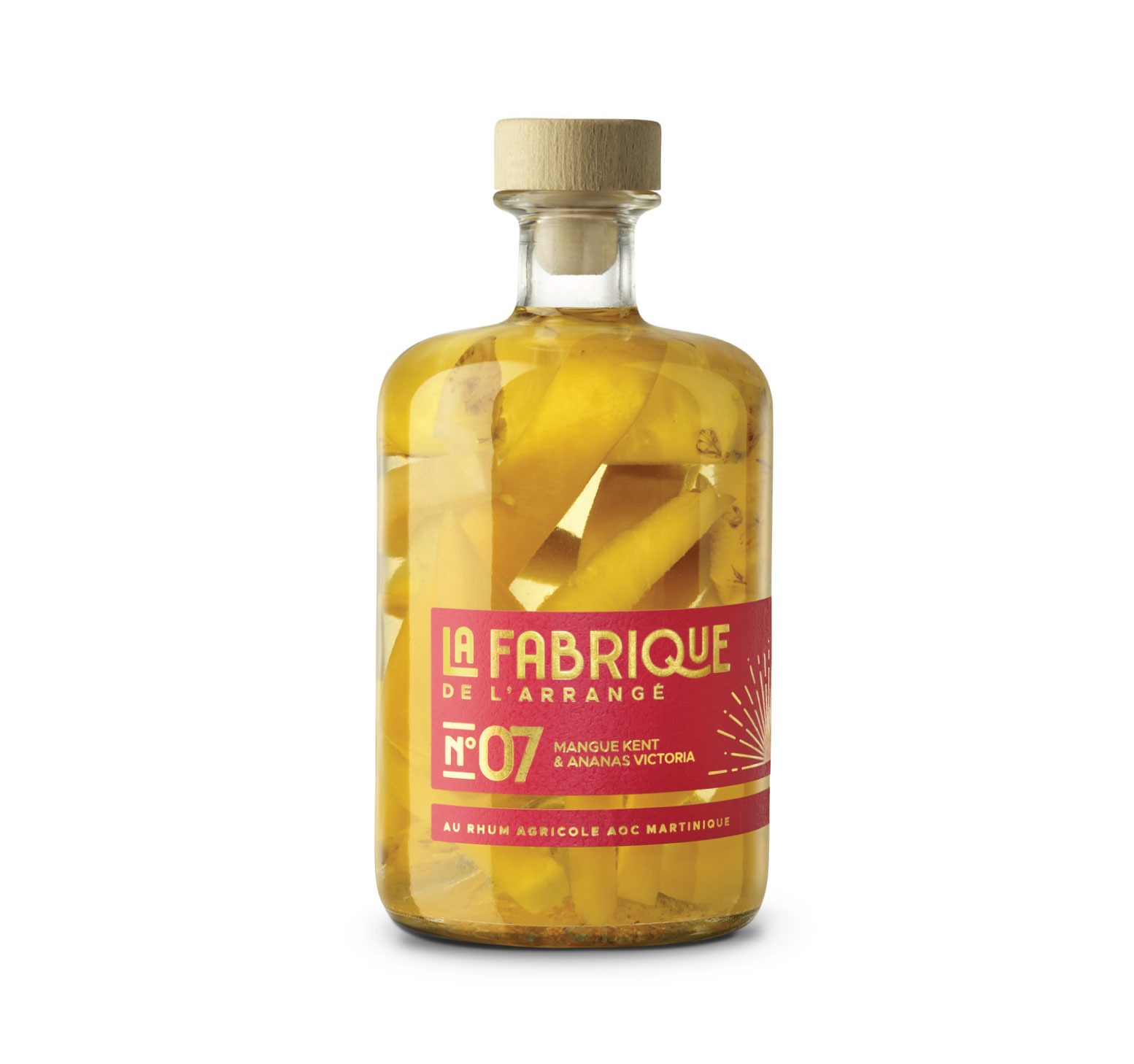LA FABRIQUE DE L'ARRANGÉ N°7 : MANGUE KENT & ANANAS VICTORIA 32% Bouteille 70cl