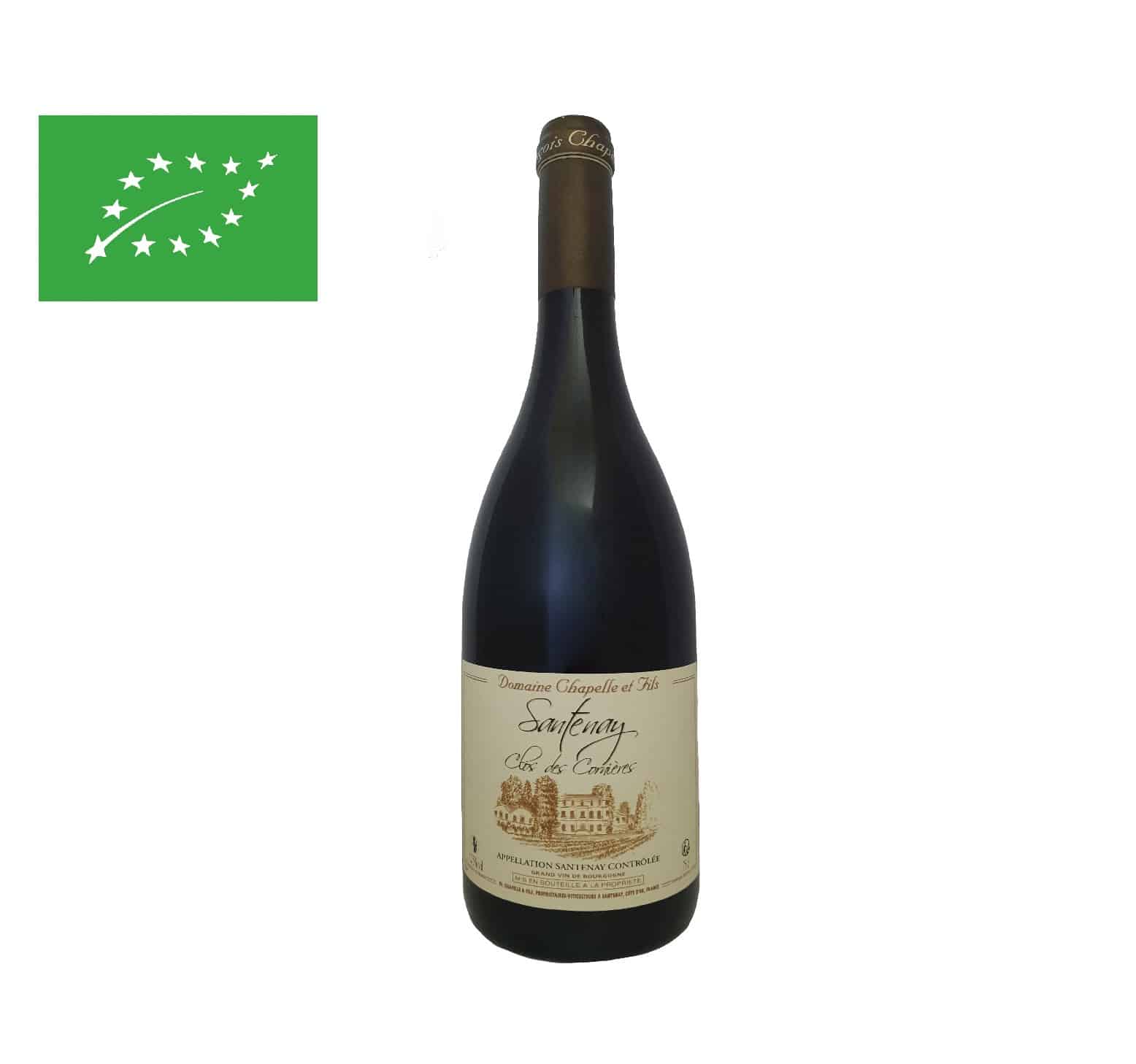 Domaine Chapelle "Clos des Cornières" A.O.C. SANTENAY Rouge 2021 Bouteille 75cl