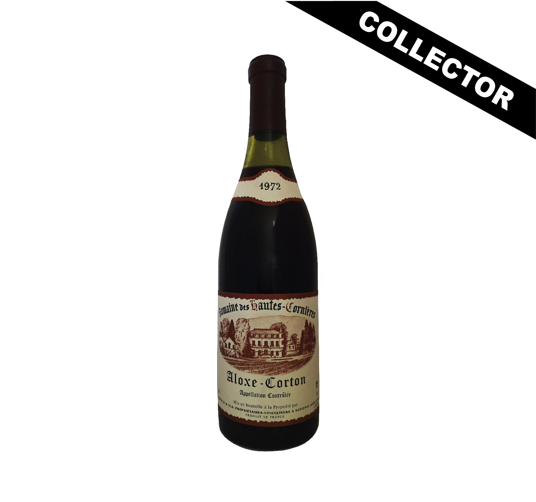 Propriété Chapelle "Domaine des Hautes-Cornières" A.O.C. ALOXE CORTON Rouge 1972 Bouteille 75cl