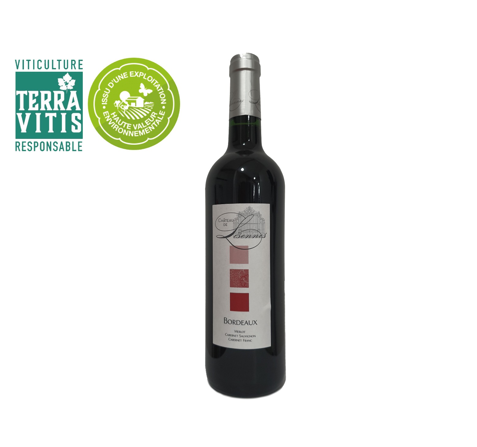 Château de Lisennes "CHÂTEAU DE LISENNES" A.O.C. BORDEAUX Rouge 2018 Bouteille 75cl