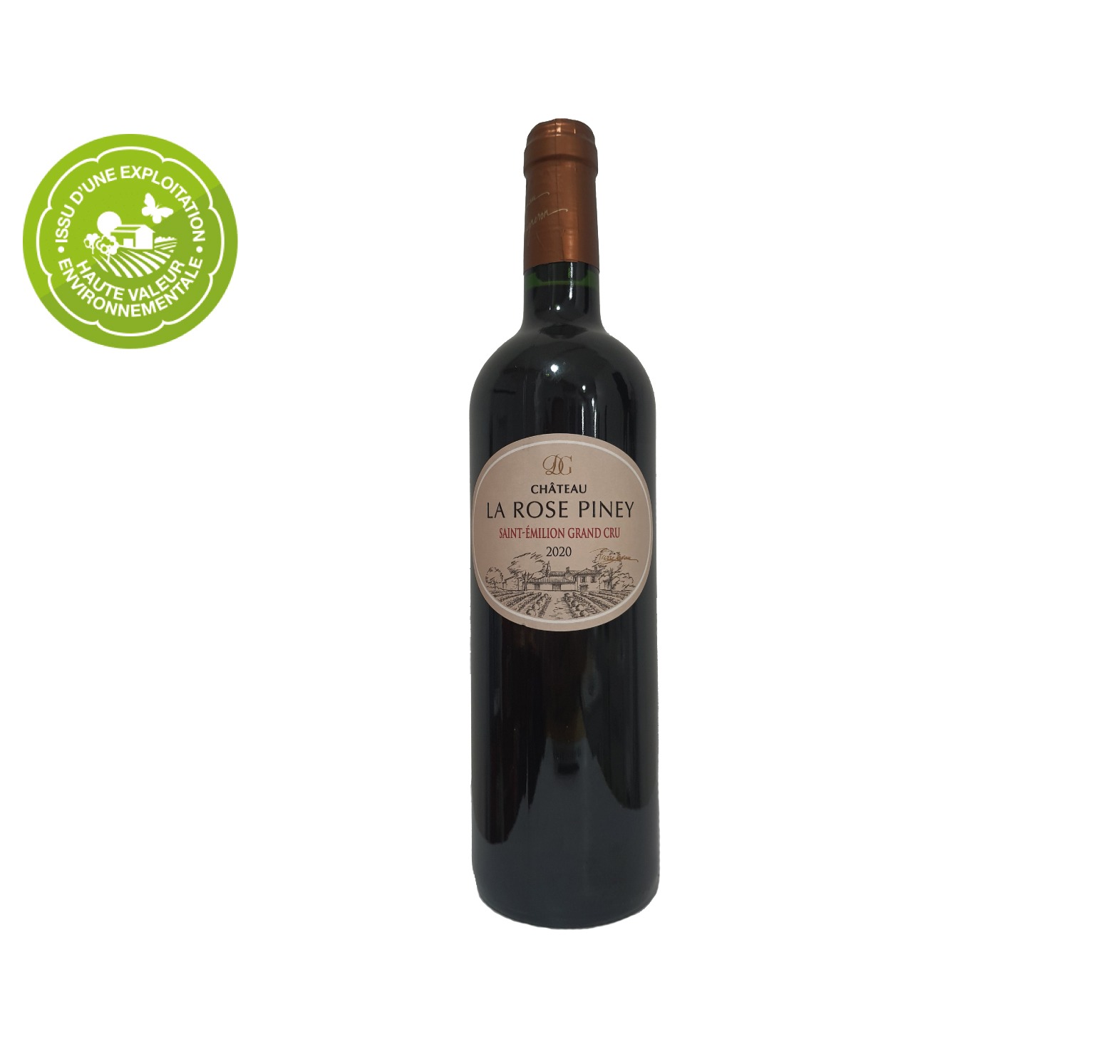 Pierre Lavau "Château La Rose Piney" A.O.C. SAINT-ÉMILION GRAND CRU Rouge 2020 Bouteille 75cl