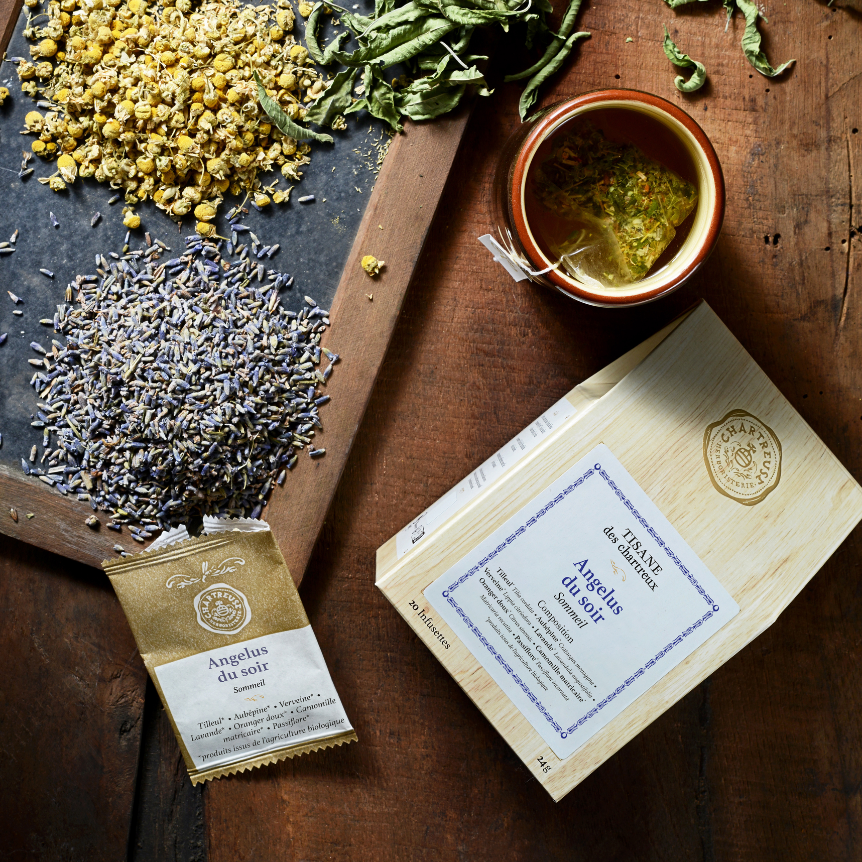 Tisane des Chartreux ANGELUS DU SOIR Boîte 20 sachets – Image 2