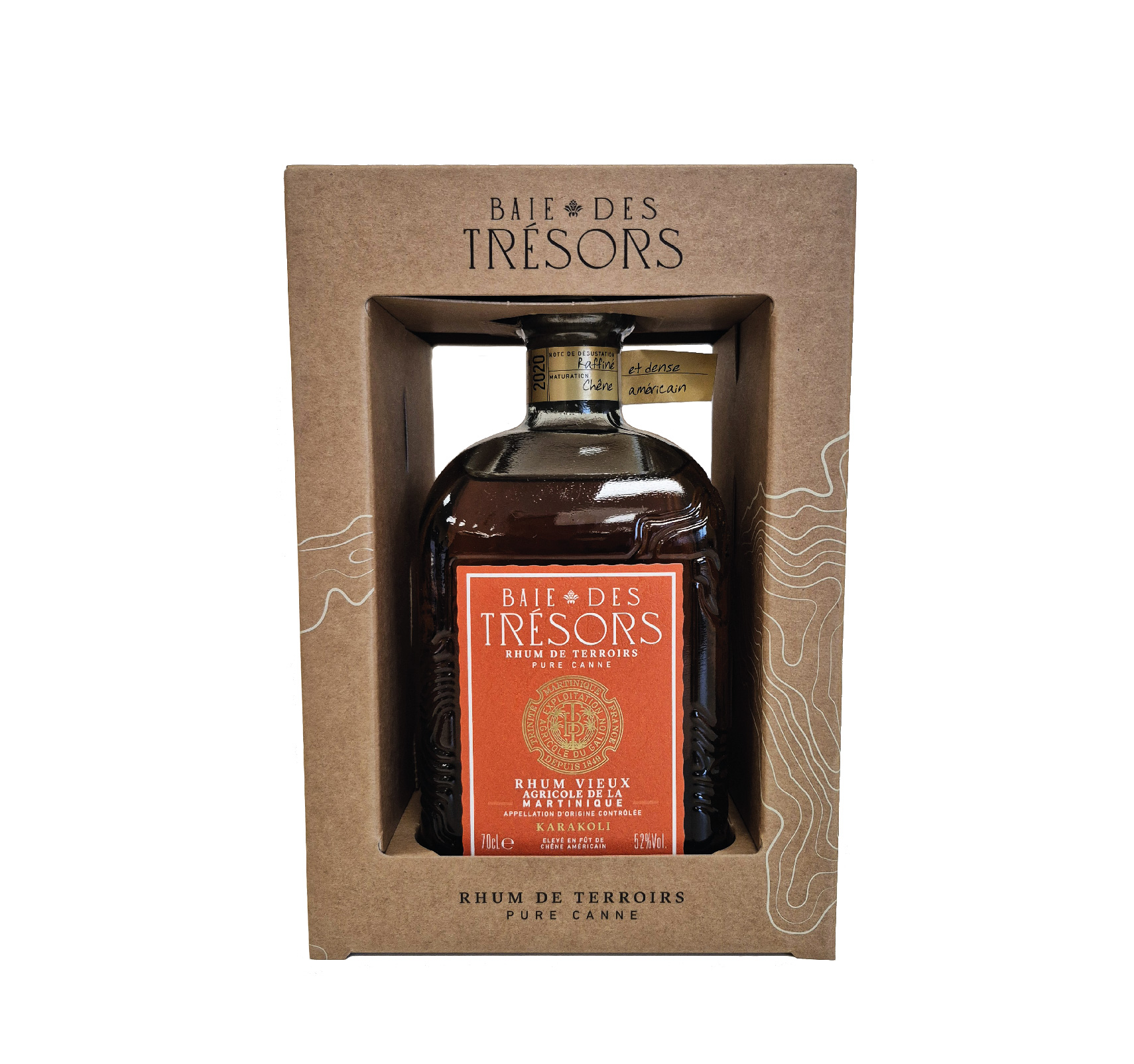 BAIE DES TRÉSORS Karakoli (52%) “Millésime 2020” RHUM VIEUX AGRICOLE (MARTINIQUE) 70cl – Image 2