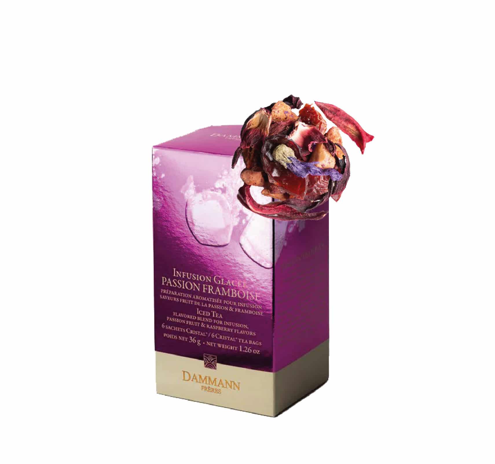 INFUSION GLACÉE PASSION FRAMBOISE Boîte 6 sachets