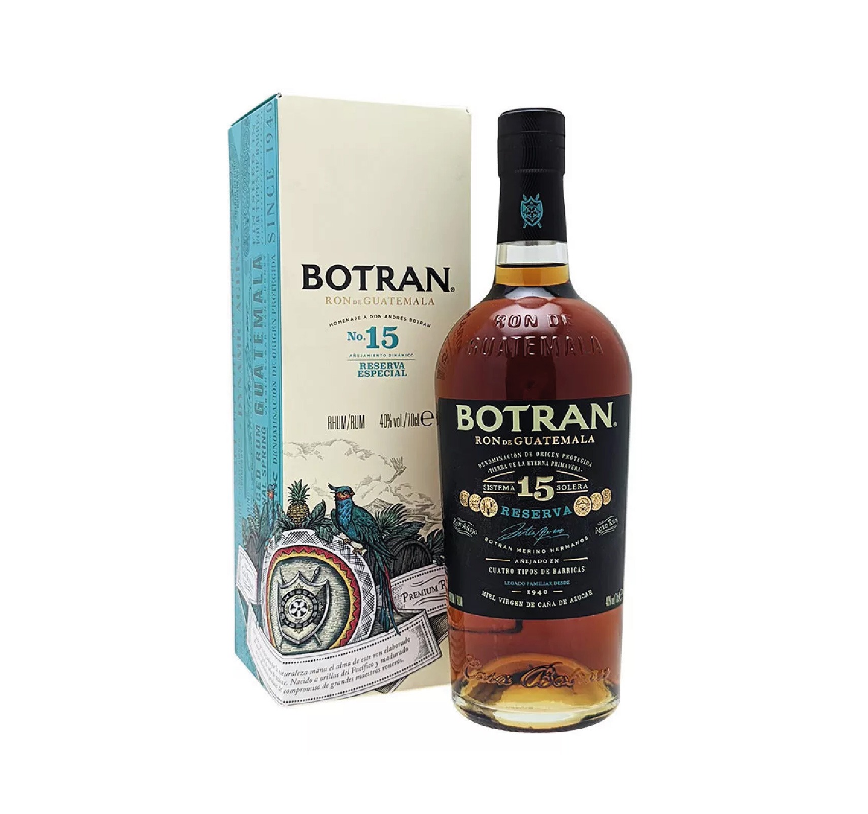BOTRAN N°15 Réserva Especial 40% RON (GUATEMALA) 70cl