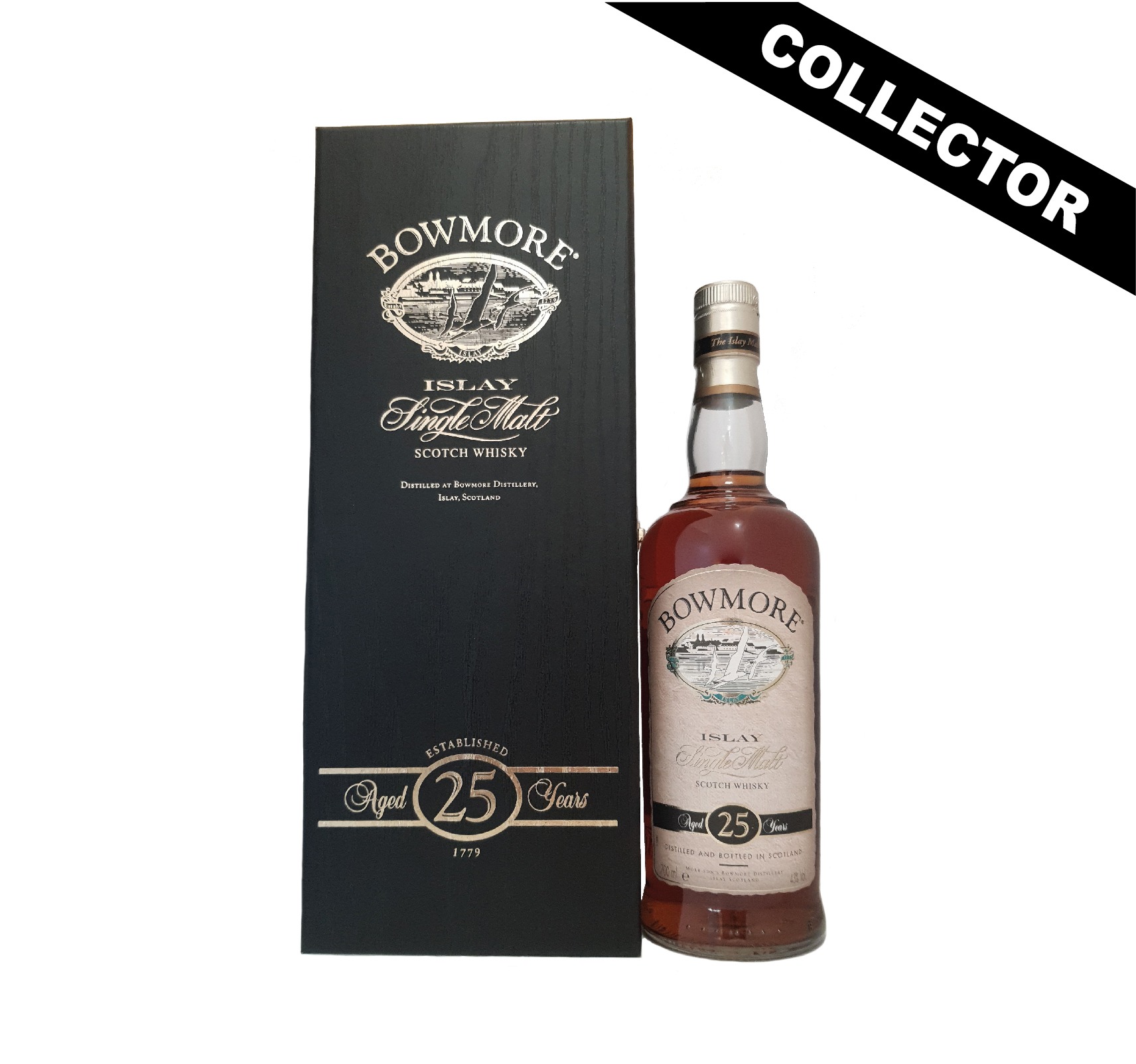 BOWMORE 25 ans 43% Single Malt WHISKY (ÉCOSSE / Islay) 70cl