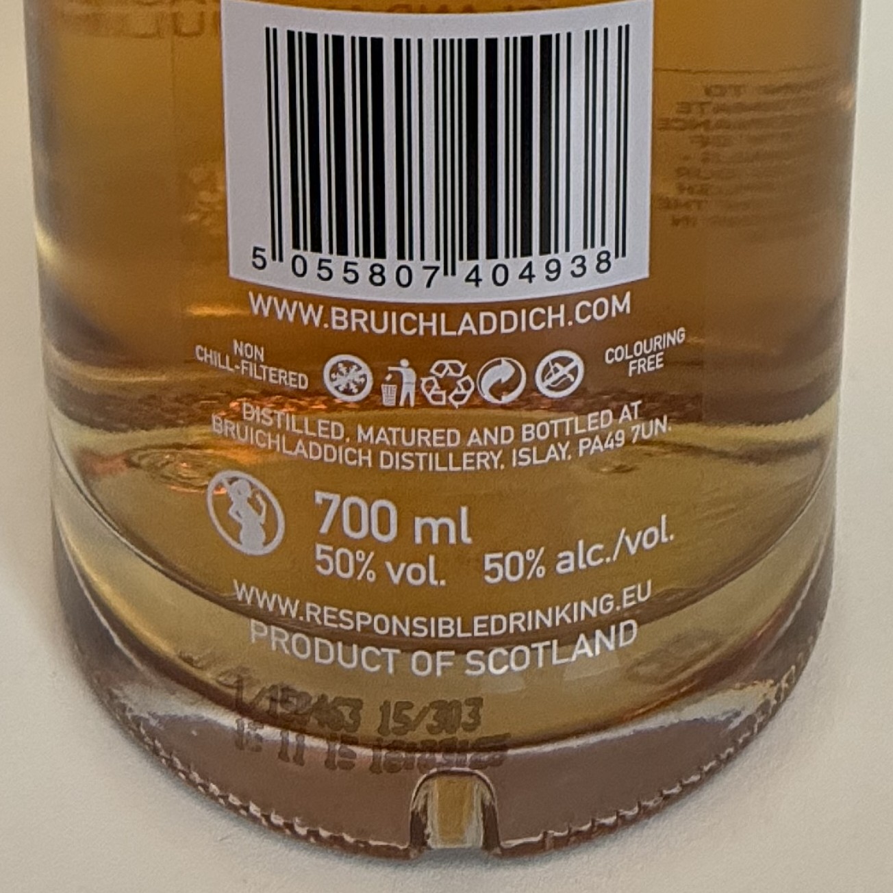 BRUICHLADDICH Islay Barley 2009 (50%) Single Malt WHISKY (ÉCOSSE / Islay) 70cl – Image 2