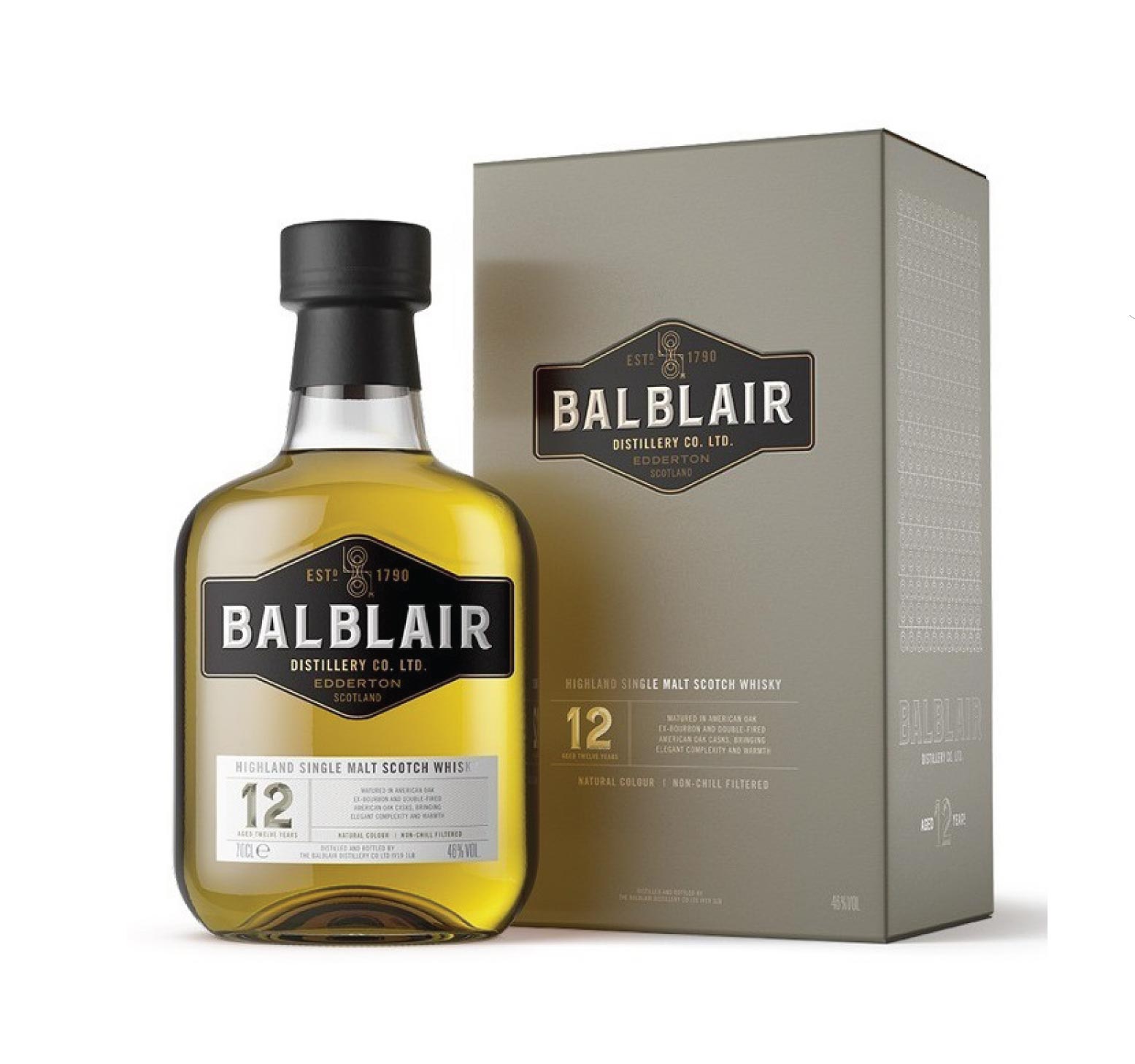 BALBLAIR 12 ans 46% Single Malt WHISKY (ÉCOSSE / Highland) 70cl