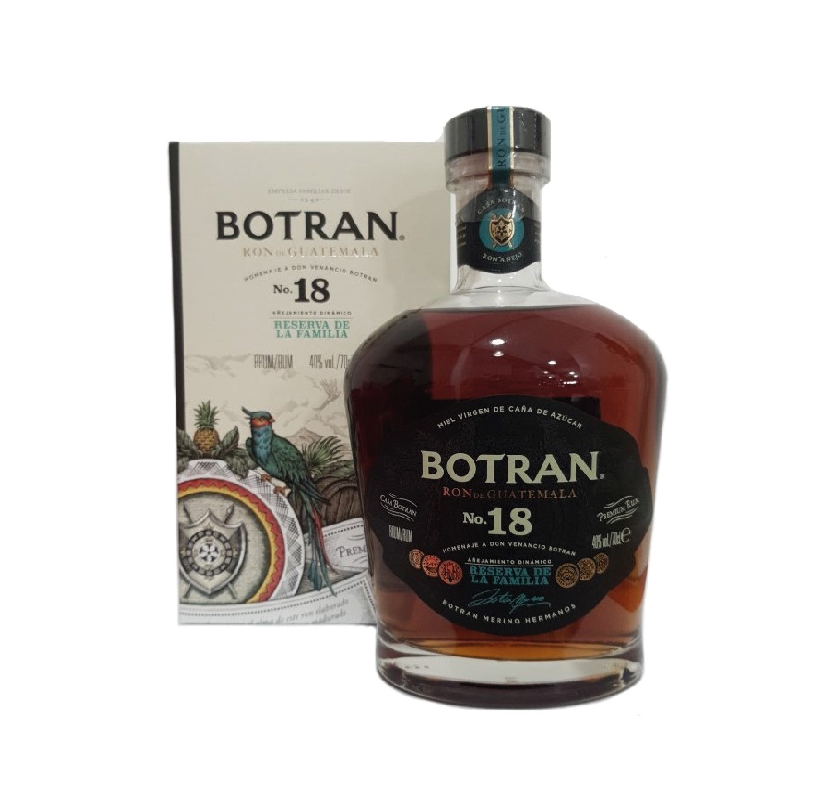 BOTRAN N°18 Reserva de la Familia 40% RON (GUATEMALA) 70cl