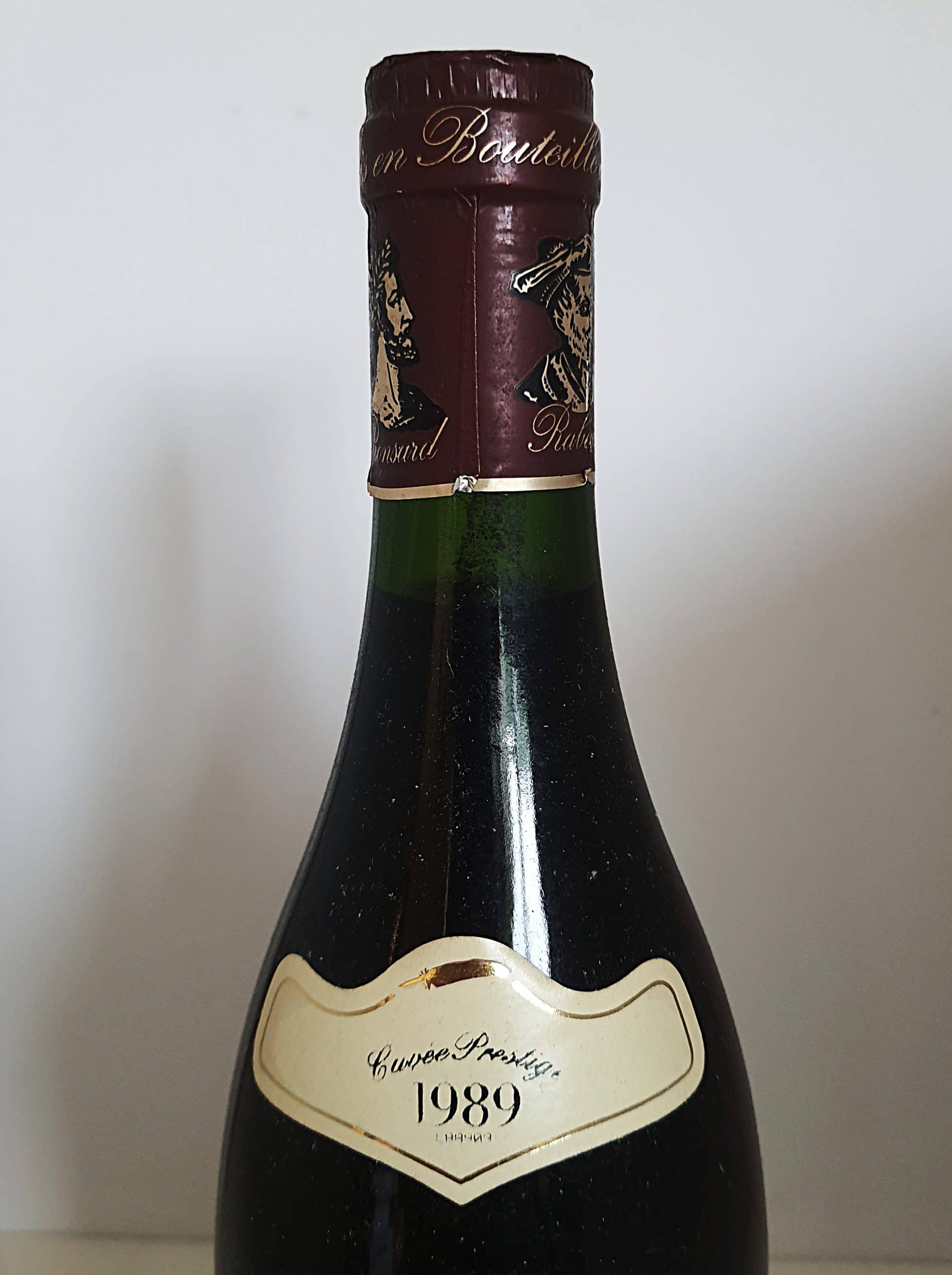 Domaine des Chesnaies « CUVÉE PRESTIGE » A.O.C. BOURGUEIL Rouge 1989 Bouteille 75cl – Image 2