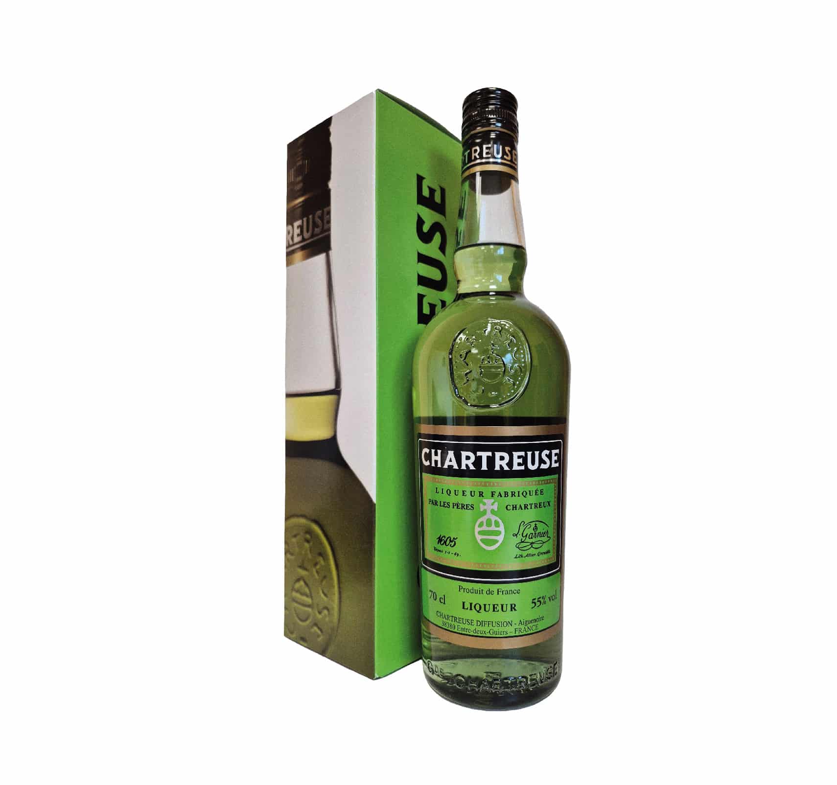 CHARTREUSE VERTE 55% (Mise 2024) 70cl