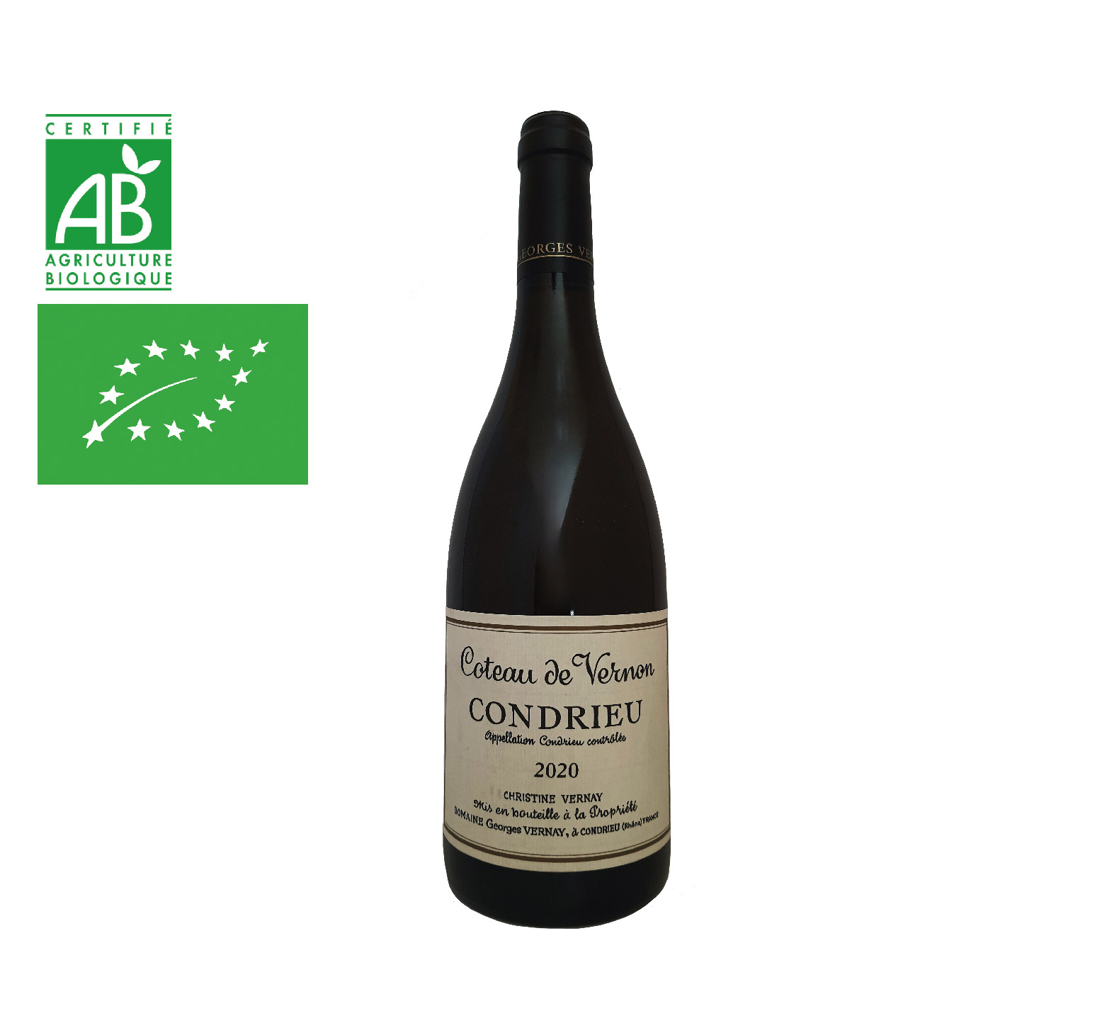 Domaine Vernay "Coteau de Vernon" A.O.C. CONDRIEU Blanc 2020 Bouteille 75cl