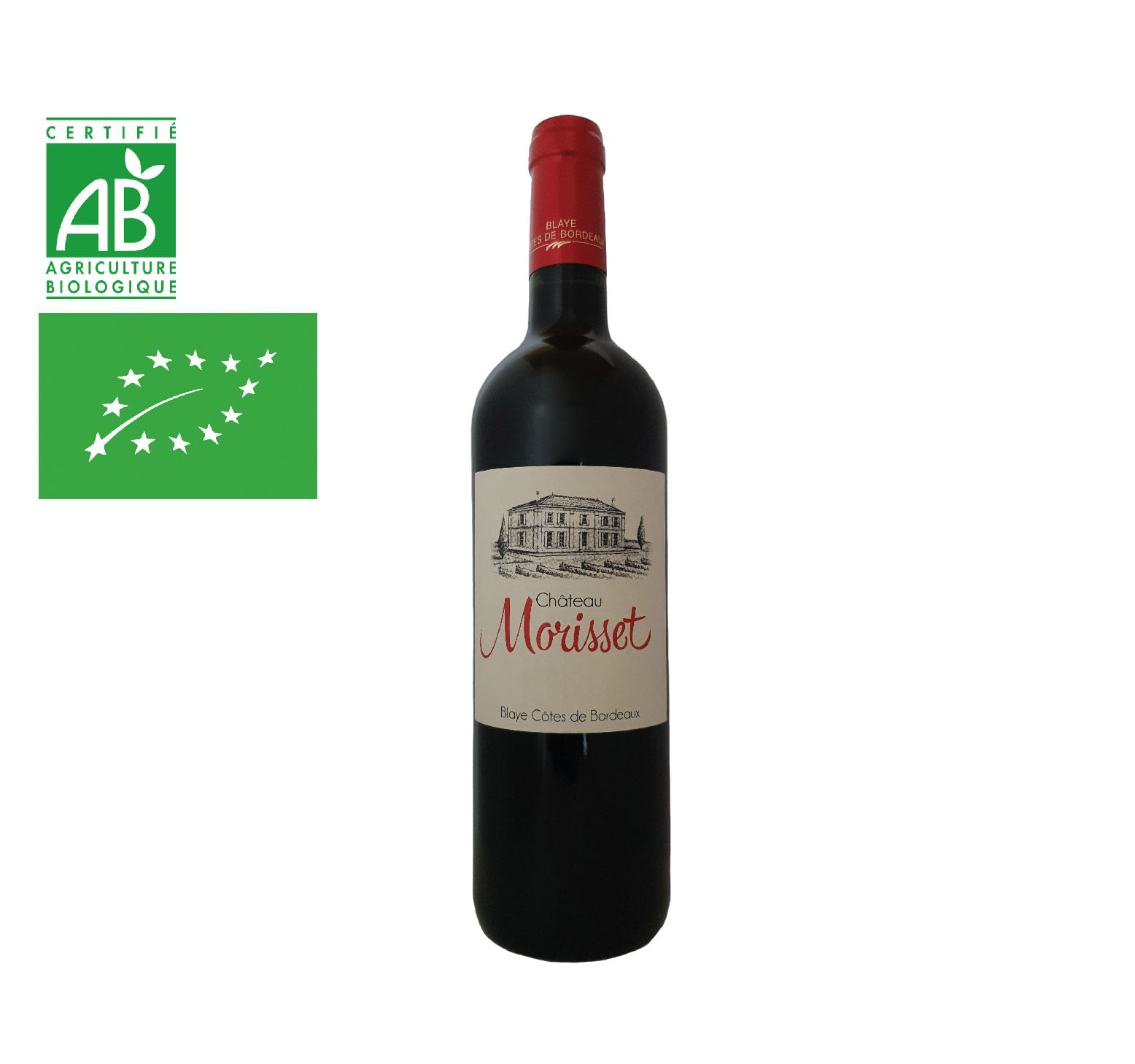 Sarl La Braulterie "Château Morisset" A.O.C. CÔTES DE BORDEAUX Rouge 2022 Bouteille 75cl