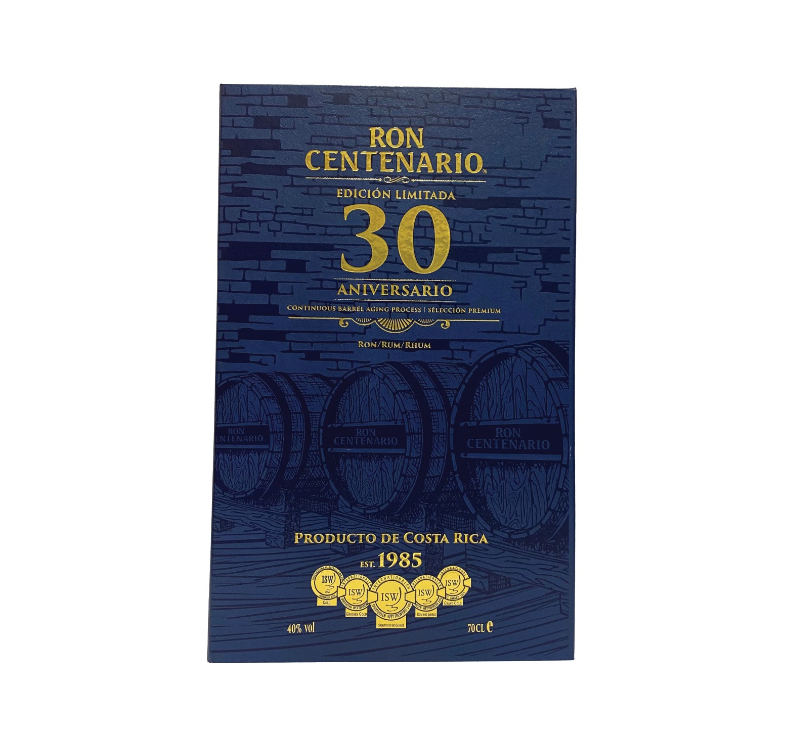 CENTENARIO 30 Aniversario (40%) Édition Limitée RON (COSTA RICA) 70cl – Image 3
