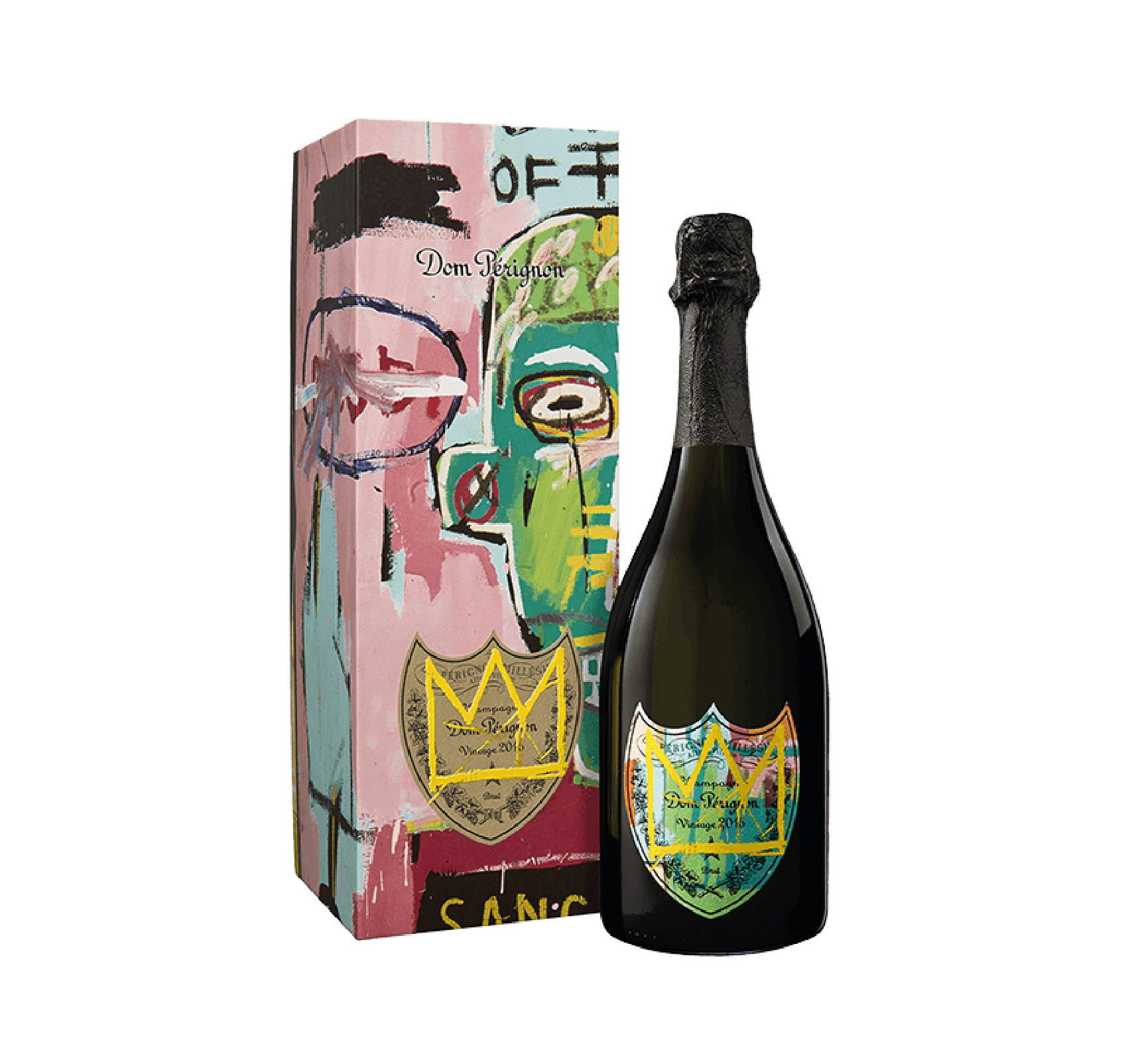 DOM PÉRIGNON “BLANC VINTAGE 2015” Jean-Michel Basquiat Édition Limitée 2024 Design Jaune N.M. Champagne Brut 75cl