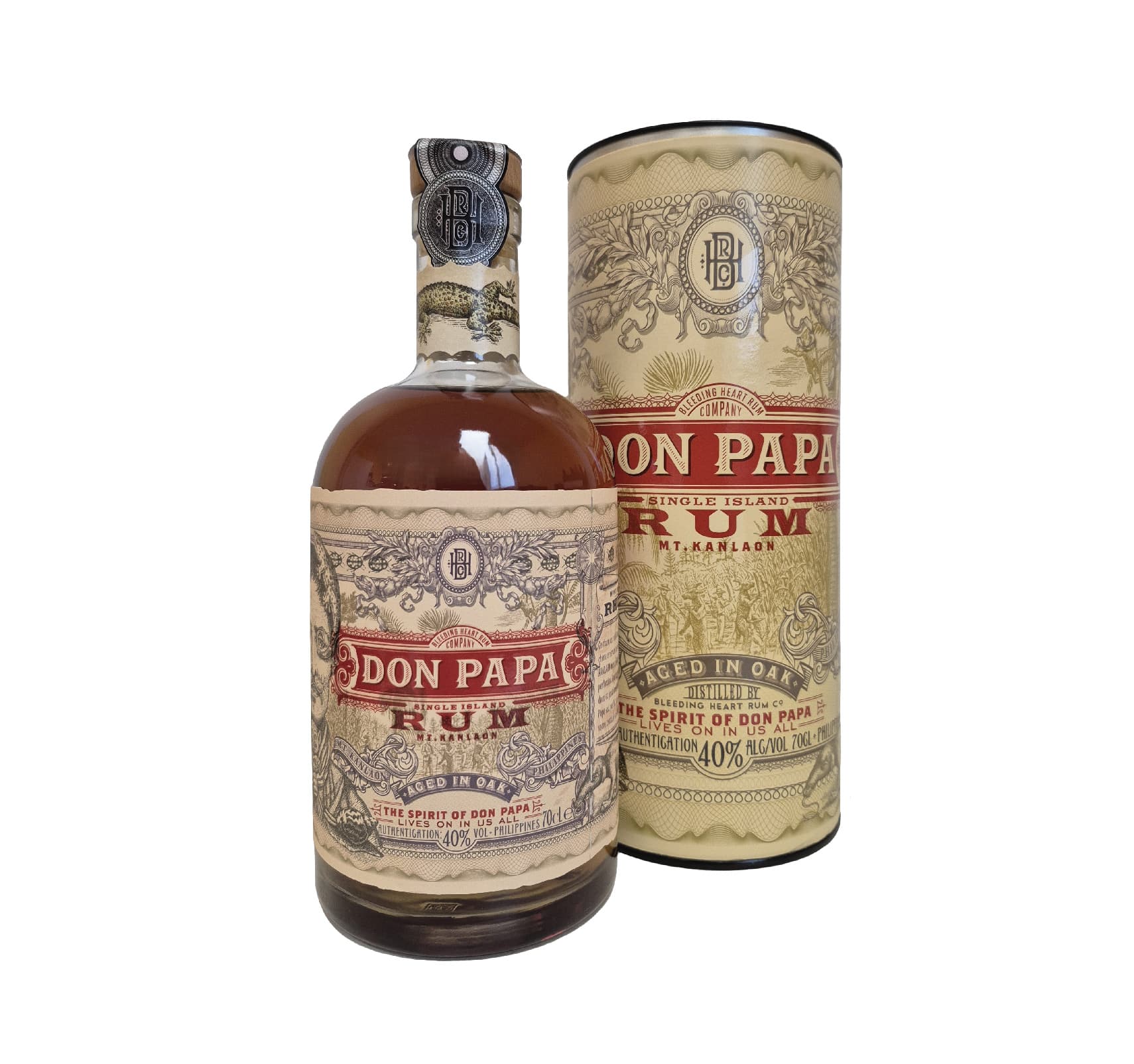 DON PAPA Single Island 40% RHUM VIEUX (PHILIPPINES) 70cl En étui