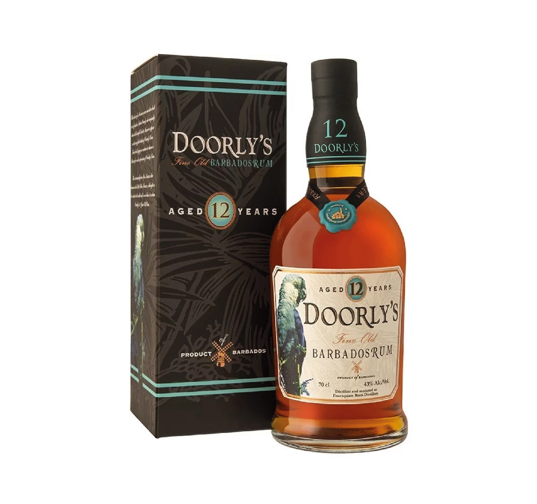 DOORLY'S 12 ans Fine Old 43% RUM (BARBADE) 70cl