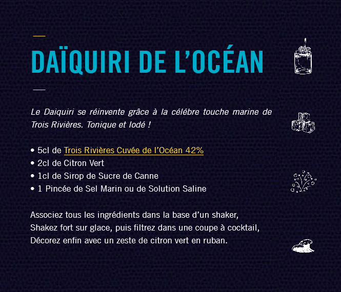 TROIS RIVIÈRES Cuvée de l'Océan 42% RHUM BLANC AGRICOLE (MARTINIQUE) 70cl – Image 2