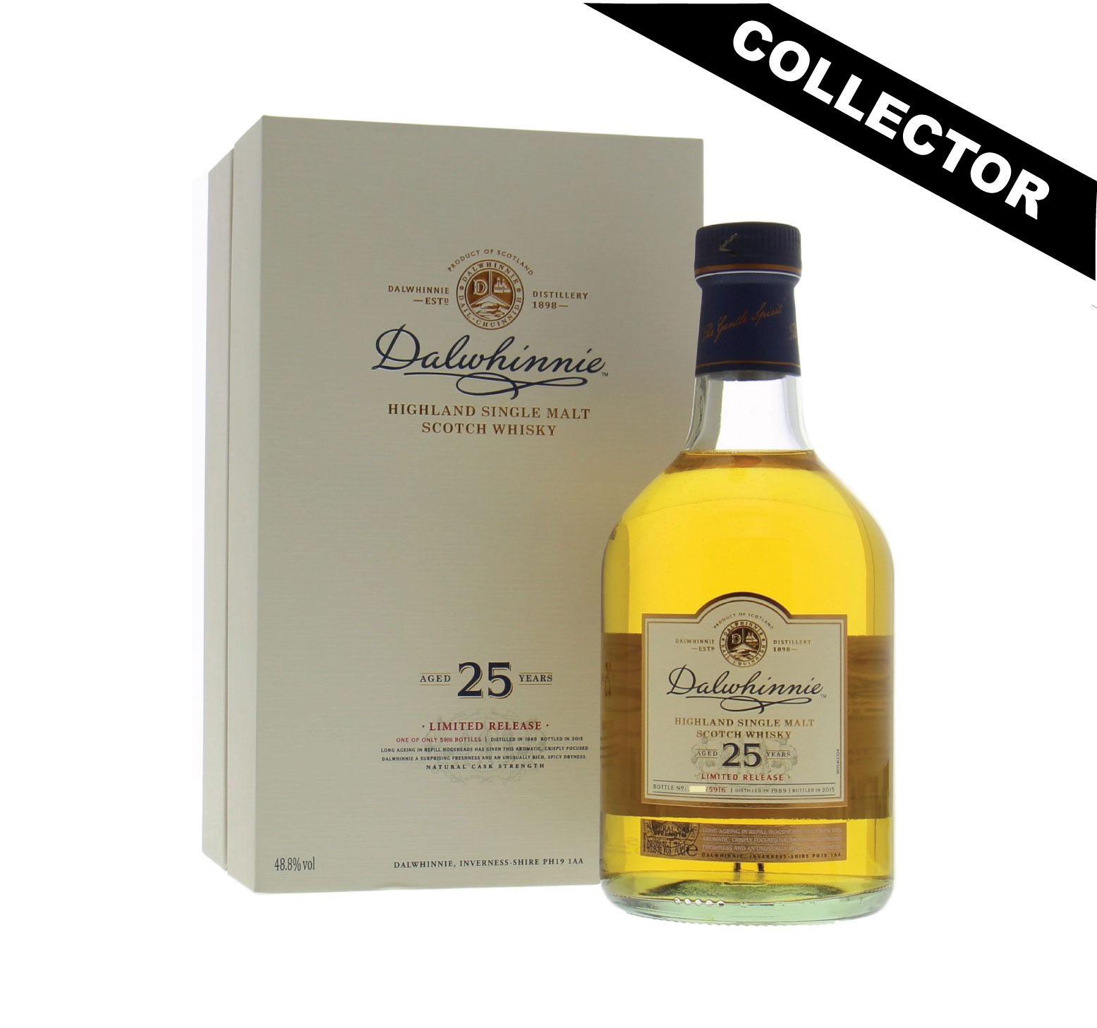 DALWHINNIE 1989 (25 ans) 48,8% Release 2015 Single Malt WHISKY (ÉCOSSE / Highland) 70cl
