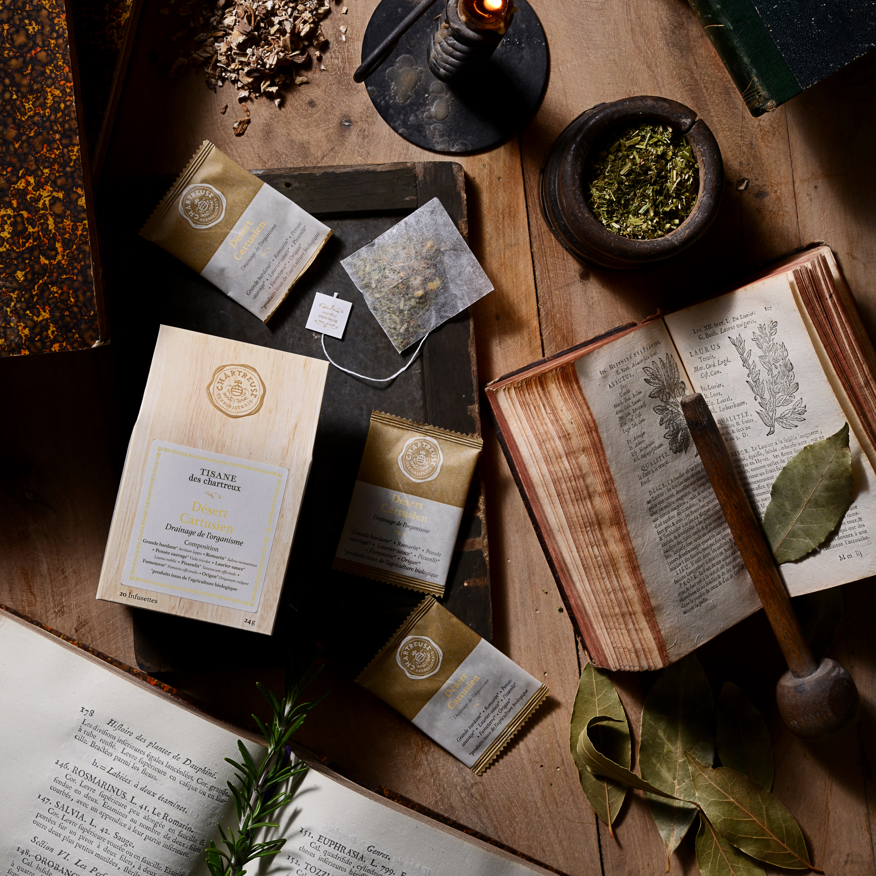 Tisane des Chartreux DÉSERT CARTUSIEN Boîte 20 sachets – Image 2