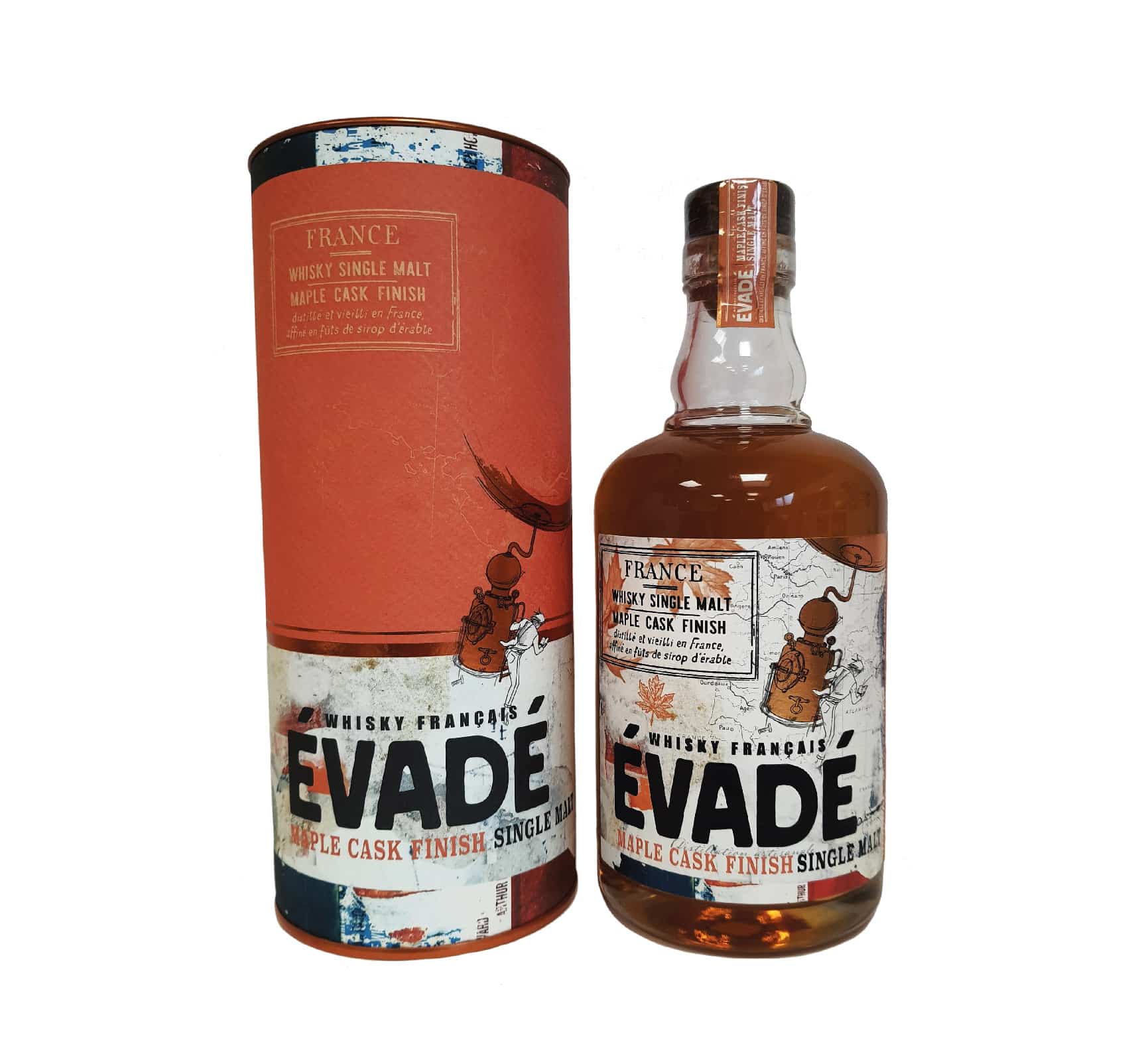 ÉVADÉ Maple Cask Finish 47% Single Malt WHISKY (FRANCE) 70cl