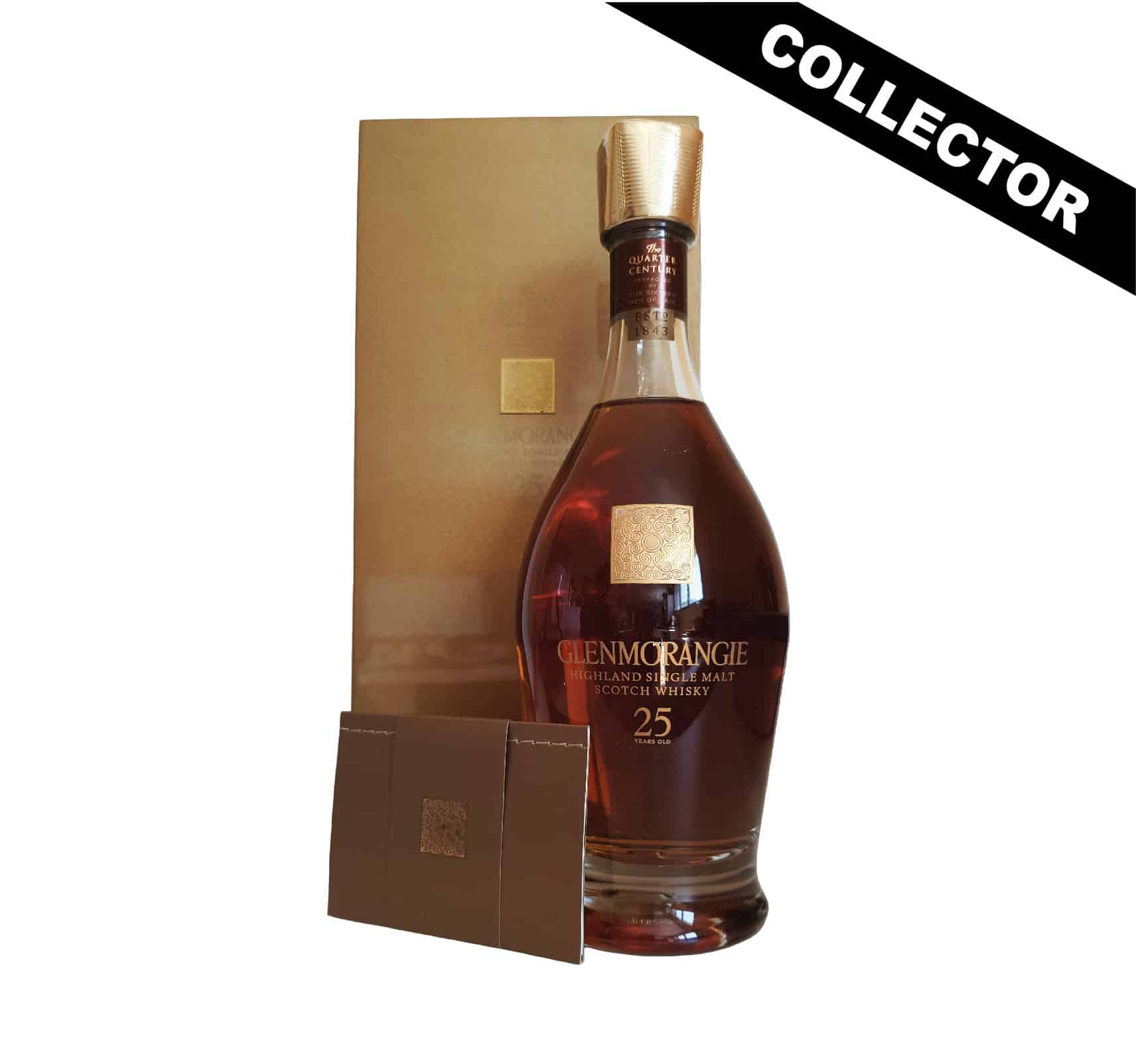 GLENMORANGIE 25 ans 43% "The Quarter Century" Single Malt WHISKY (ÉCOSSE / Highland) 70cl