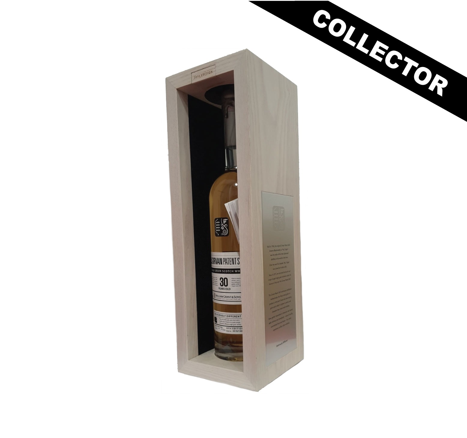 GIRVAN 30 ans 42% Patent Still (Edition 2014) Single Grain WHISKY (ÉCOSSE / Lowland) 70cl – Image 2