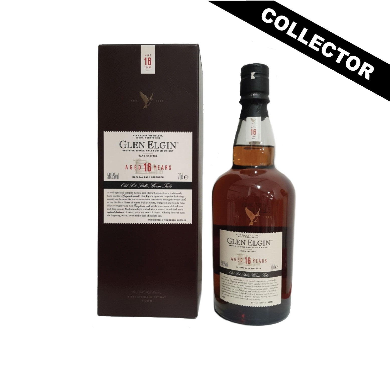 GLEN ELGIN 16 ans 58,5% Cask Strength (Special Release 2008) Single Malt WHISKY (ÉCOSSE / Speyside) 70cl
