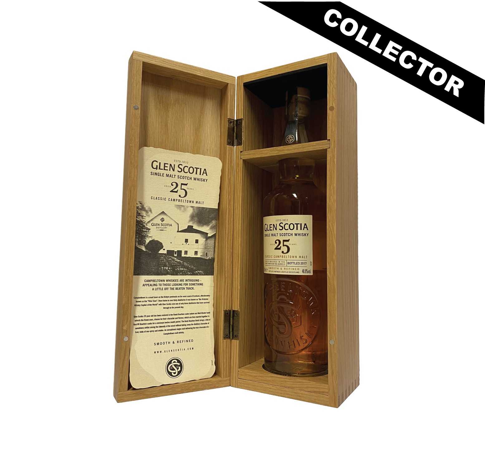 GLEN SCOTIA 25 ans 48,8% Single Malt WHISKY (ÉCOSSE / Campbeltown) 70cl
