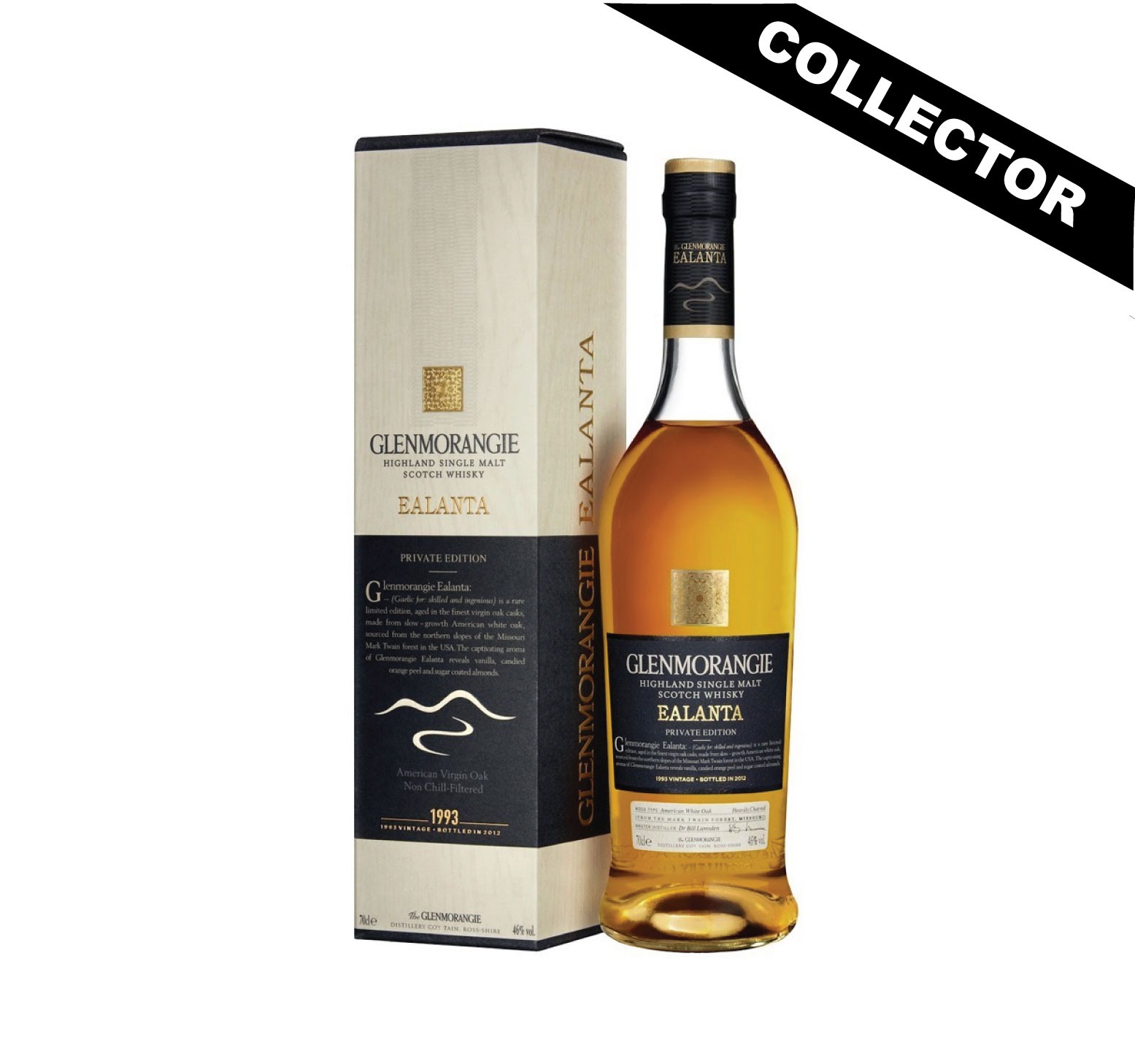GLENMORANGIE Ealanta 19 ans 46% (4th Private Edition 2012) Single Malt WHISKY (ÉCOSSE / Highland) 70cl