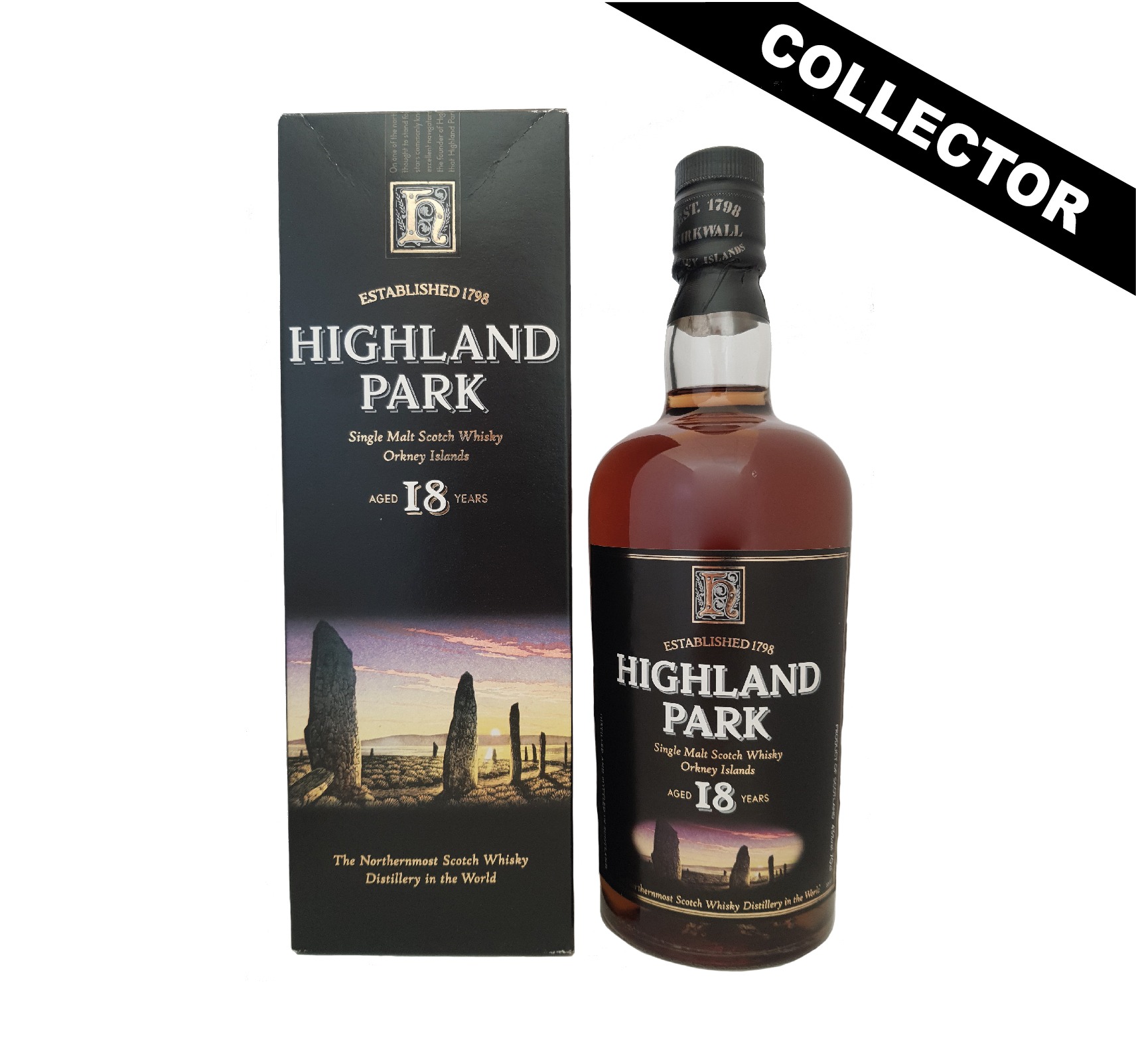HIGHLAND PARK 18 ans 43% Single Malt WHISKY (ÉCOSSE / Orkney) 70cl