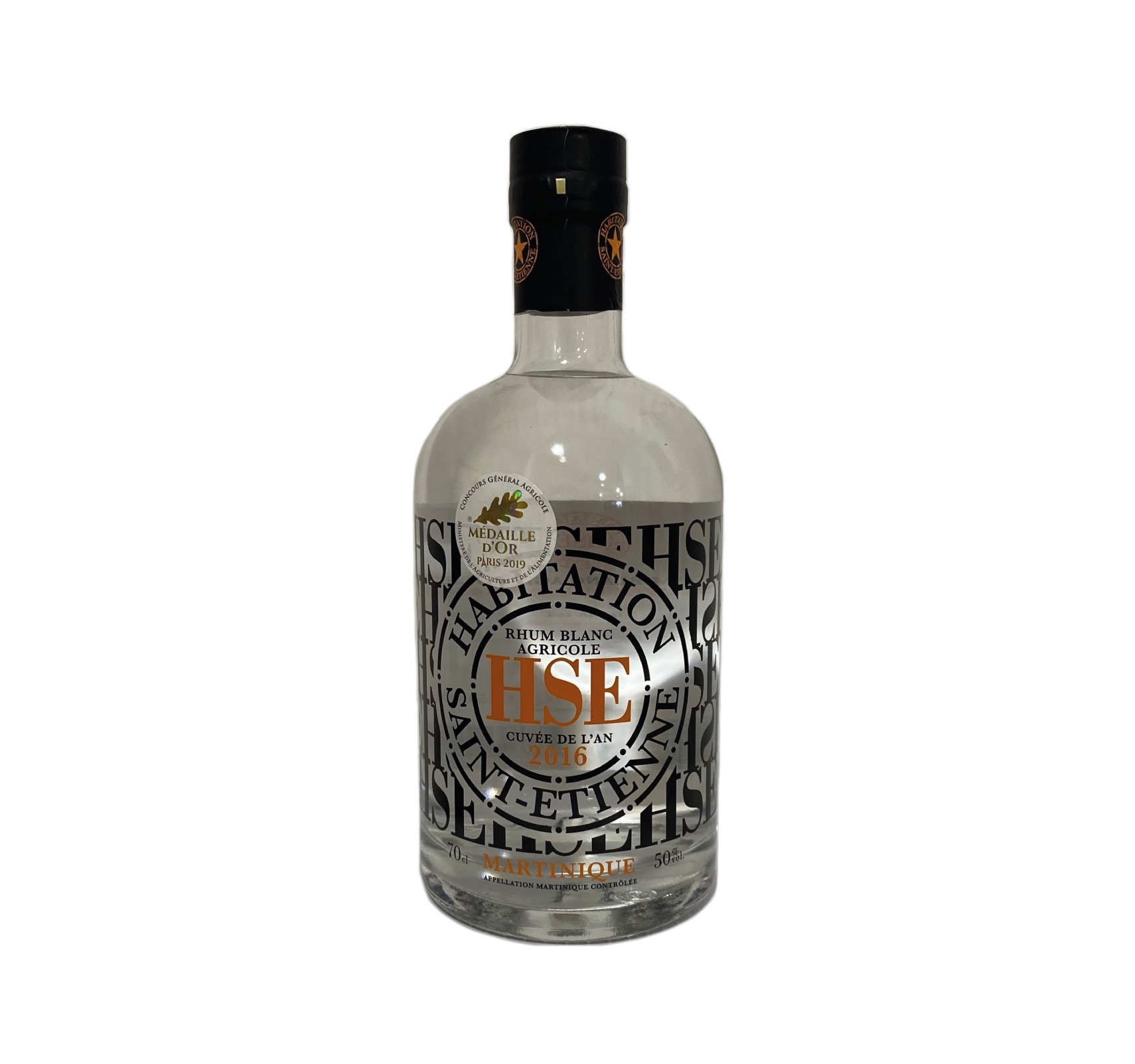HSE Cuvée de l'an 2016 50% RHUM BLANC AGRICOLE (MARTINIQUE) 70cl