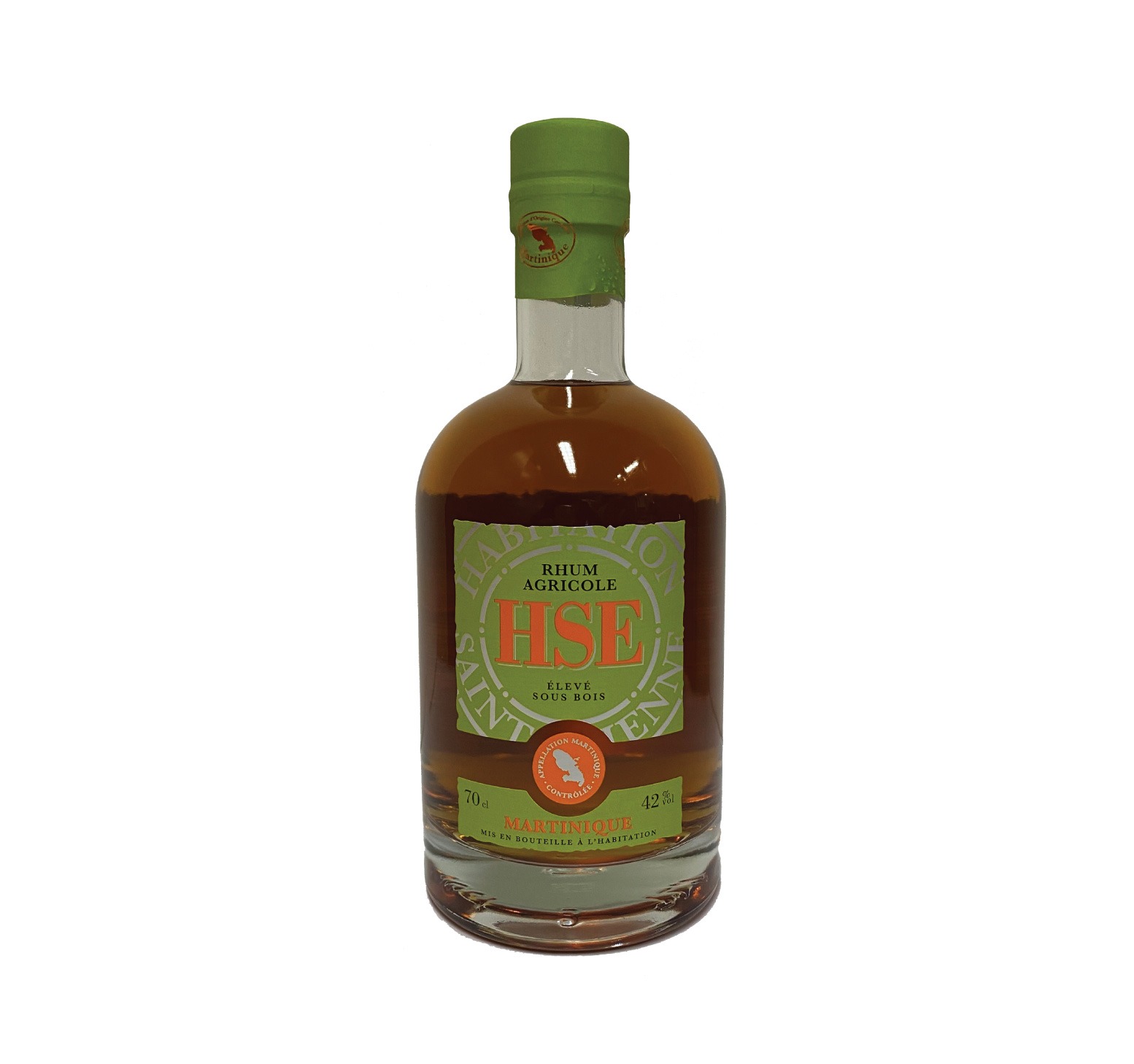 HSE 42% Élevé sous bois RHUM AGRICOLE (MARTINIQUE) 70cl