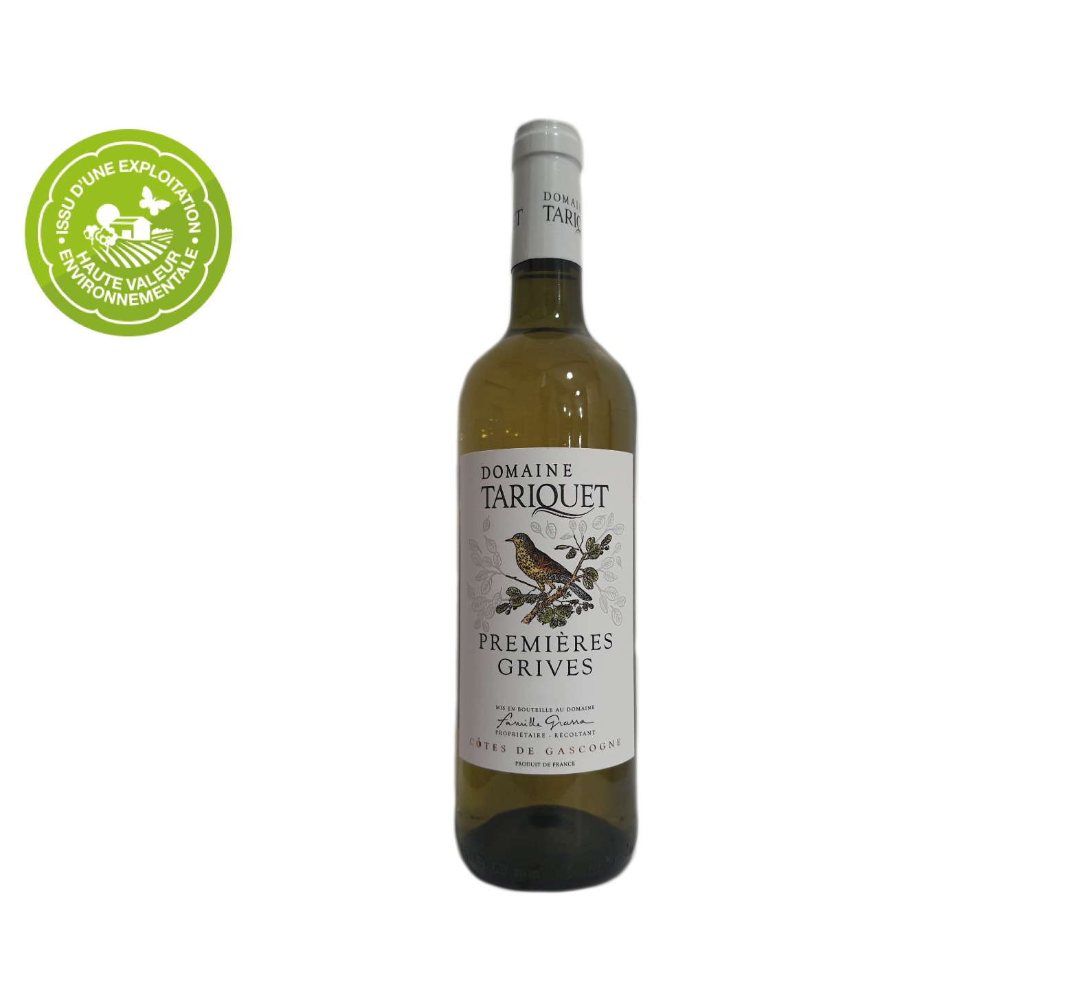 Domaine Tariquet "PREMIÈRES GRIVES" I.G.P CÔTES DE GASCOGNE Blanc moelleux 2024 Bouteille 75cl