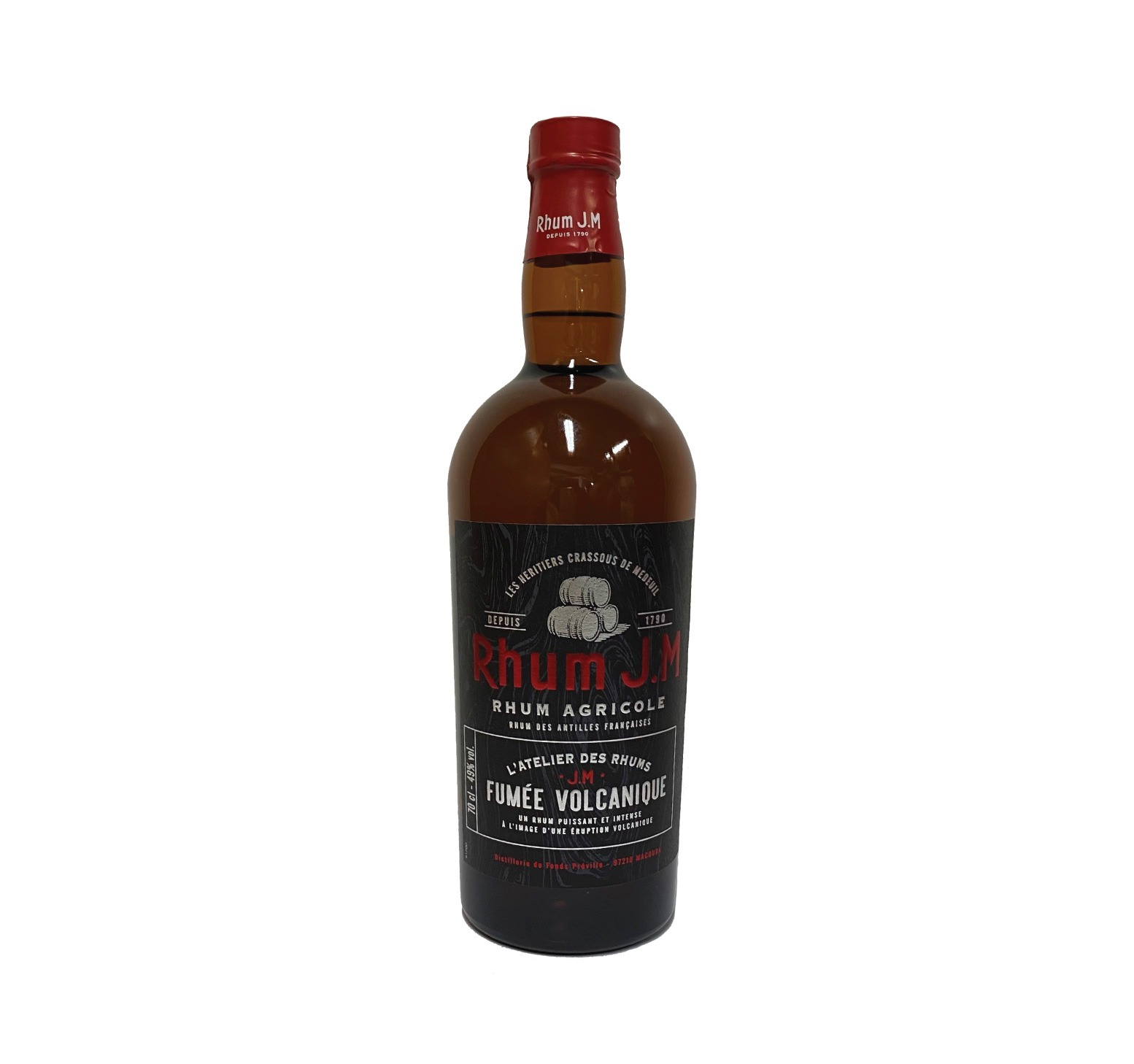 J.M FUMÉE VOLCANIQUE 49% (L'ATELIER DES RHUMS) RHUM AGRICOLE (ANTILLES FRANÇAISES) 70cl