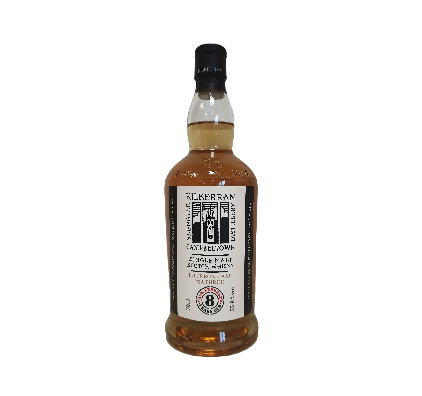 KILKERRAN 8 ans 55,8% Bourbon Cask Matured (Édition 2022) Single Malt WHISKY (ÉCOSSE / Campbeltown) 70cl
