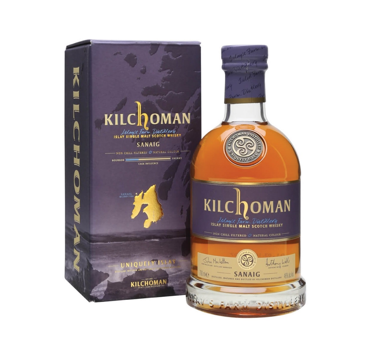 KILCHOMAN Sanaig 46% Single Malt WHISKY (ÉCOSSE / Islay) 70cl