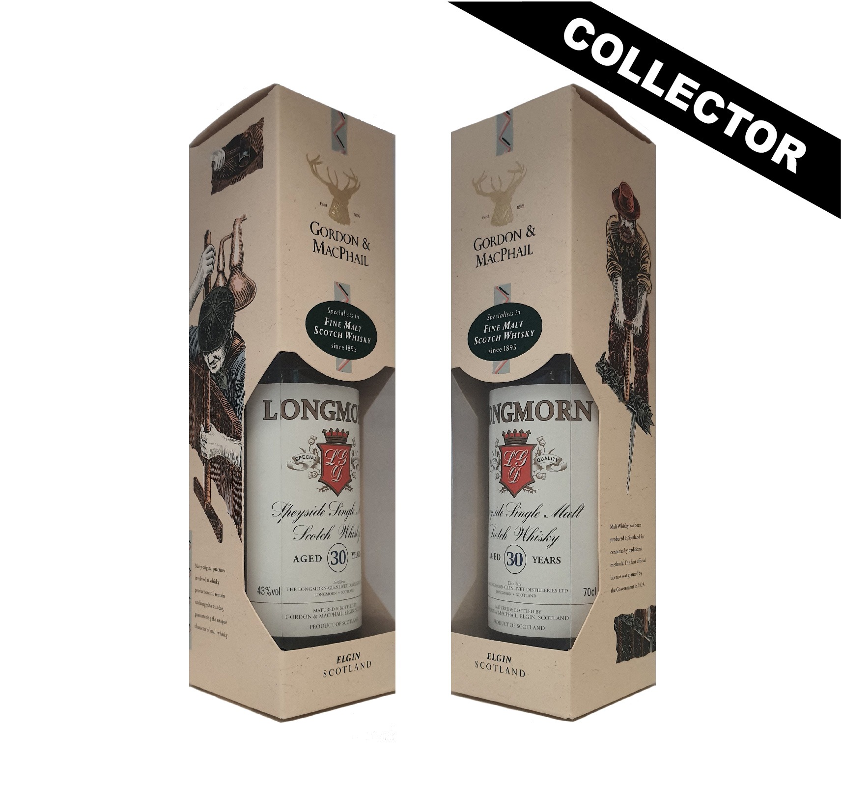 LONGMORN 30 ans 43% Gordon & MacPhail Single Malt WHISKY (ÉCOSSE / Speyside) 70cl – Image 2