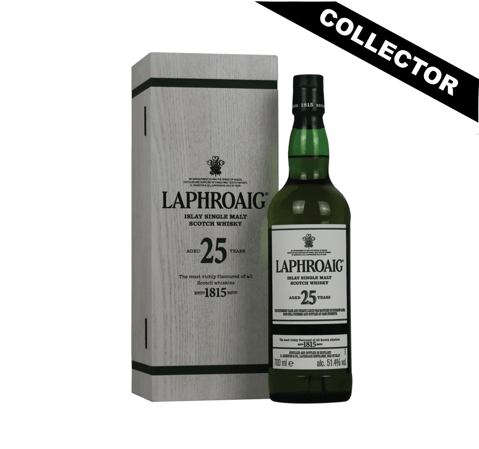 LAPHROAIG 25 ans 51,4% Cask Strength (Release 2019) Single Malt WHISKY (ÉCOSSE / Islay) 70cl