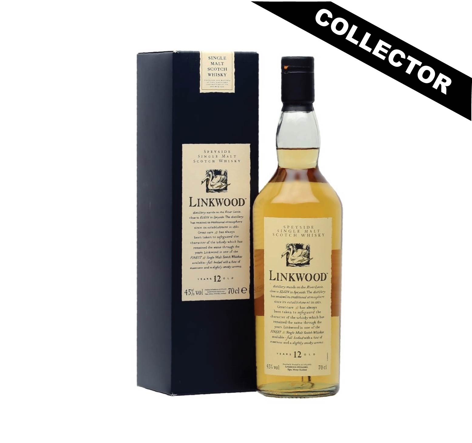 LINKWOOD 12 ans 43% Flora & Fauna Single Malt WHISKY (ÉCOSSE / Speyside) 70cl
