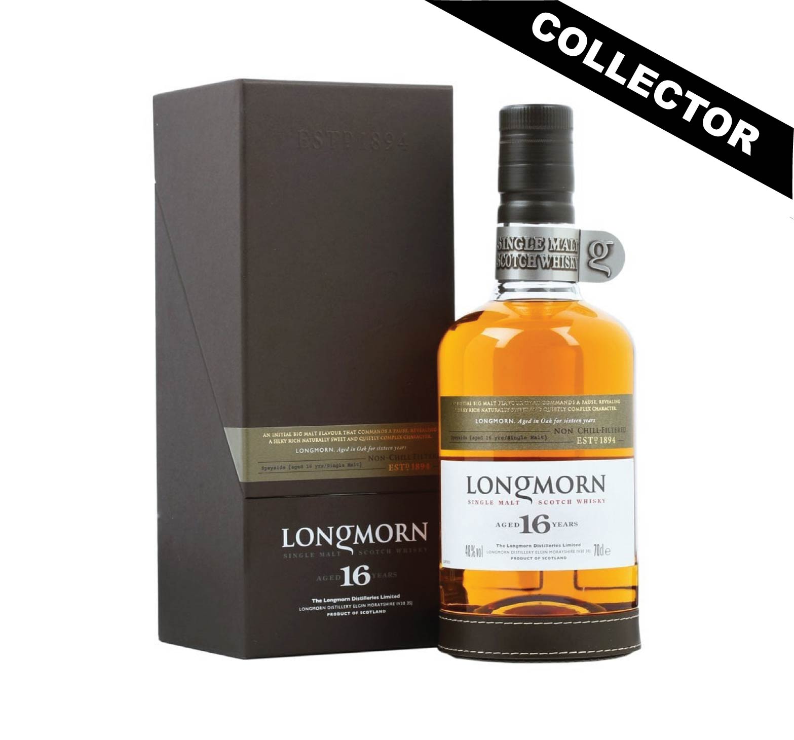 LONGMORN 16 ans 48% Single Malt WHISKY (ÉCOSSE / Speyside) Ancienne Bouteille 70cl