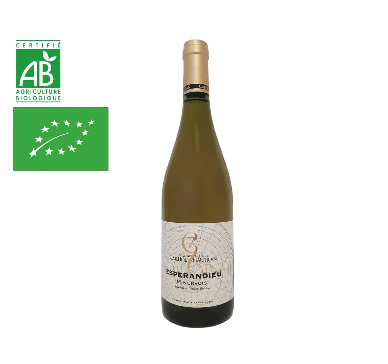 Domaine Cailhol Gautran "Esperandieu" A.O.P. MINERVOIS Blanc 2022 Bouteille 75cl