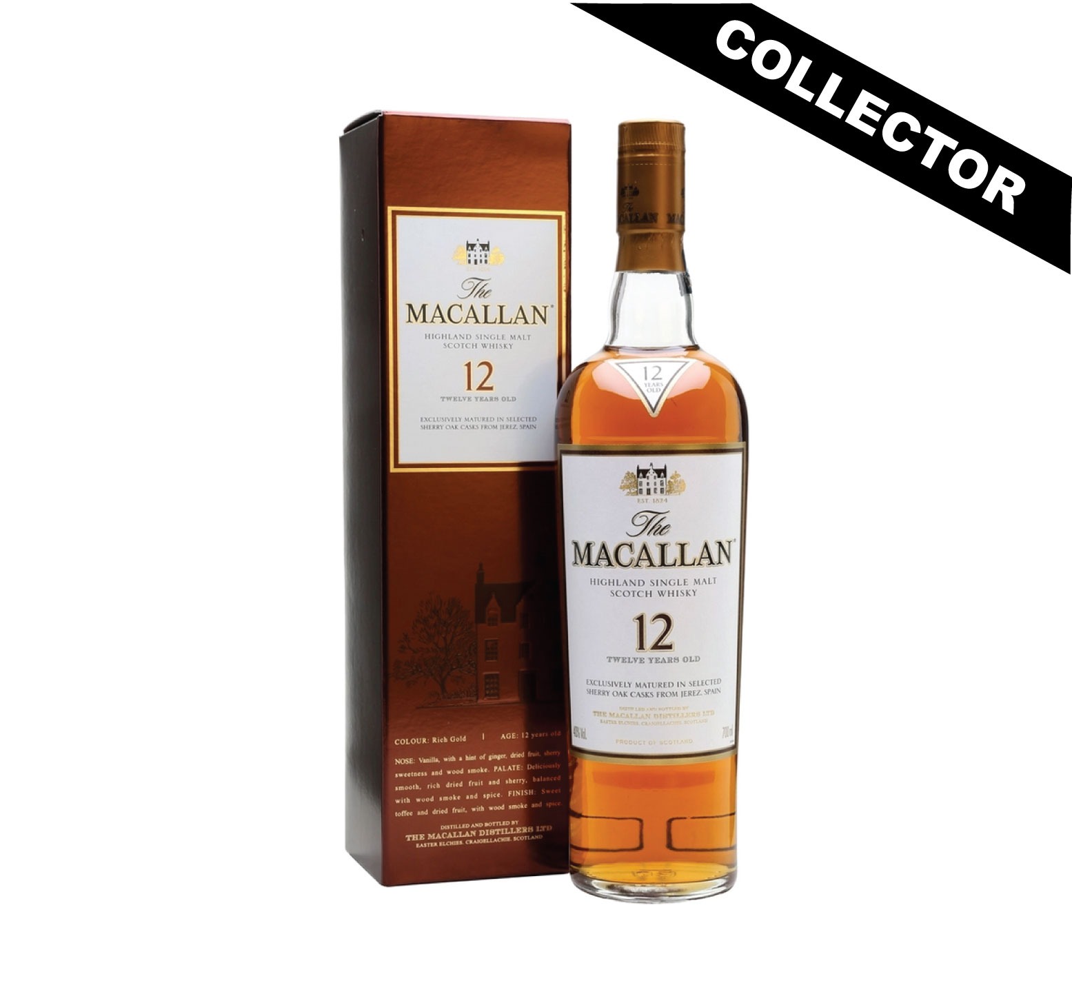 MACALLAN 12 ans 40% Sherry Oak (Édition 2010) Single Malt WHISKY (ÉCOSSE / Highland) 70cl