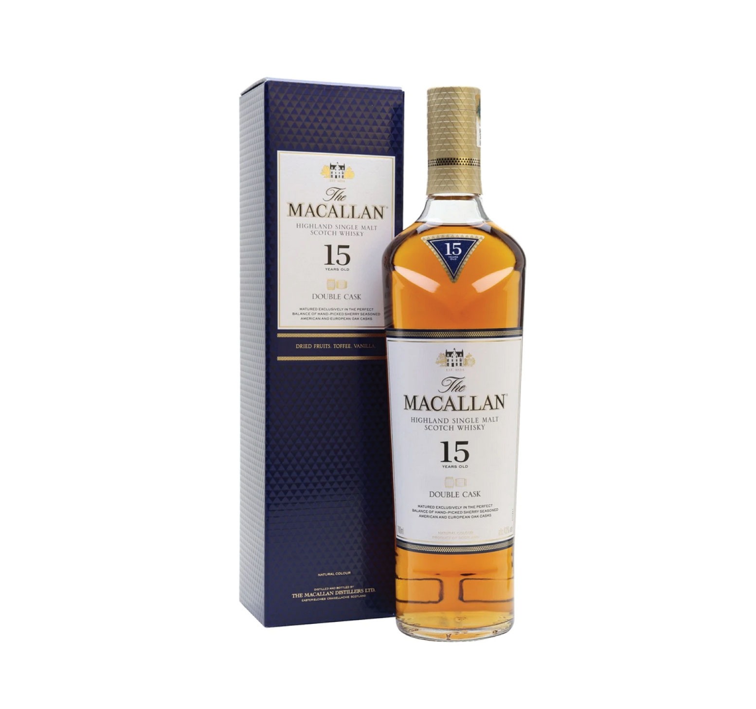 MACALLAN 15 ans 43% Double Cask Single Malt WHISKY (ÉCOSSE / Highland) 70cl