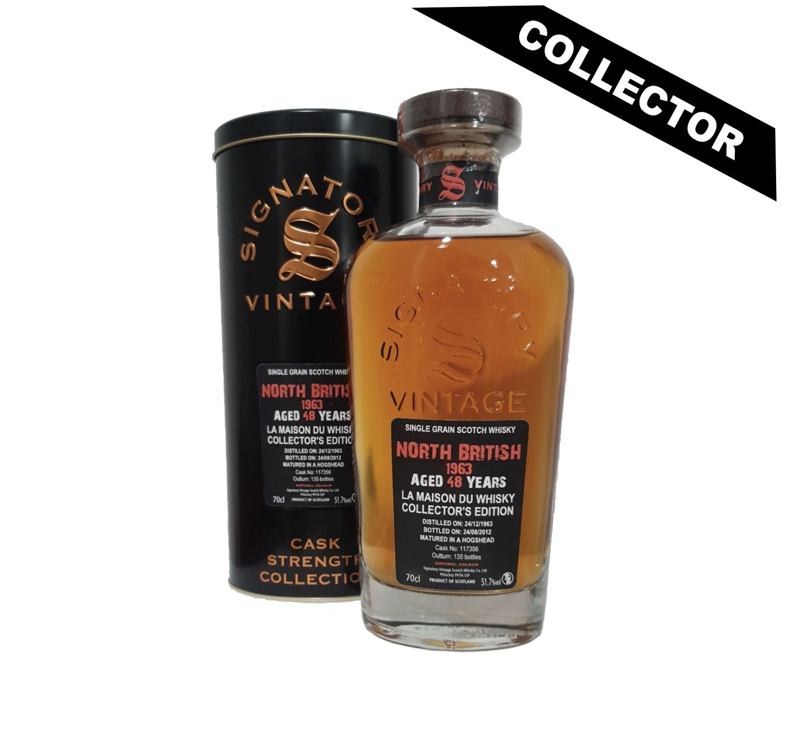 NORTH BRITISH 1963 (48 ans) 51,7% Cask Strength Collection Single Grain WHISKY (ÉCOSSE / Lowland) 70cl