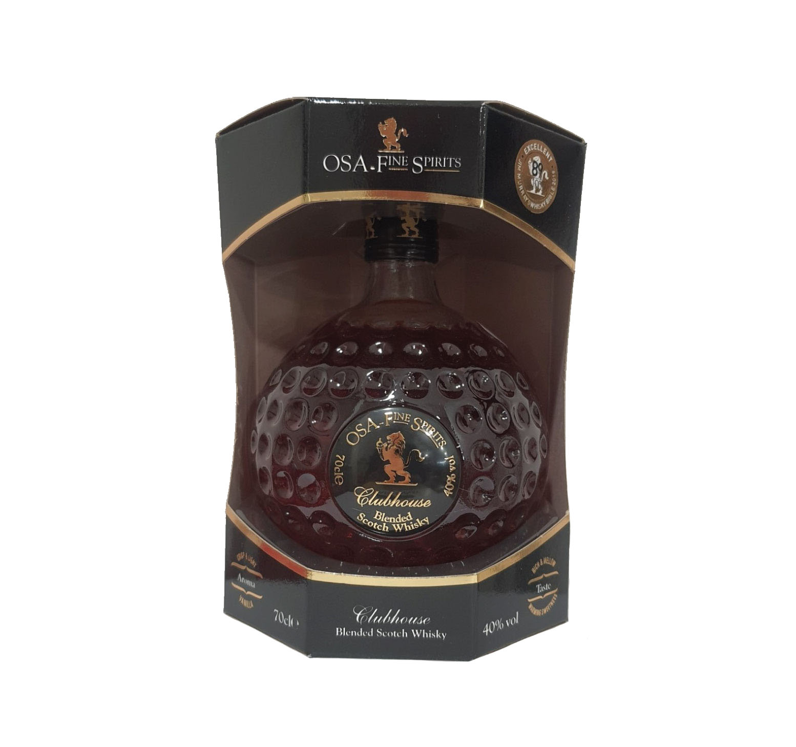 CLUBHOUSE Balle de Golf 40% Blended WHISKY (ÉCOSSE) 70cl