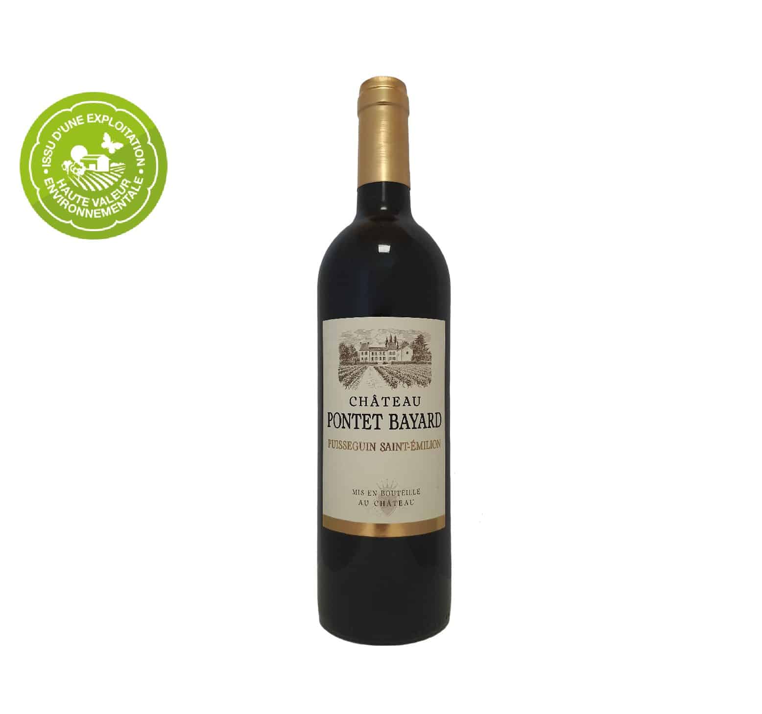 Vignobles Richard "Château Pontet Bayard" A.O.C. PUISSEGUIN SAINT-ÉMILION Rouge 2014 Bouteille 75cl