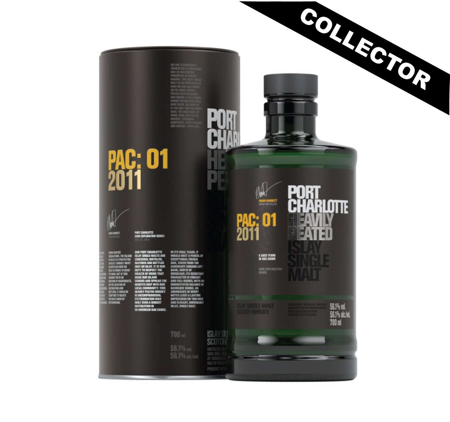 PORT CHARLOTTE 8 ans 56,1% (PAC : 01-2011) Single Malt WHISKY (ÉCOSSE / Islay) 70cl