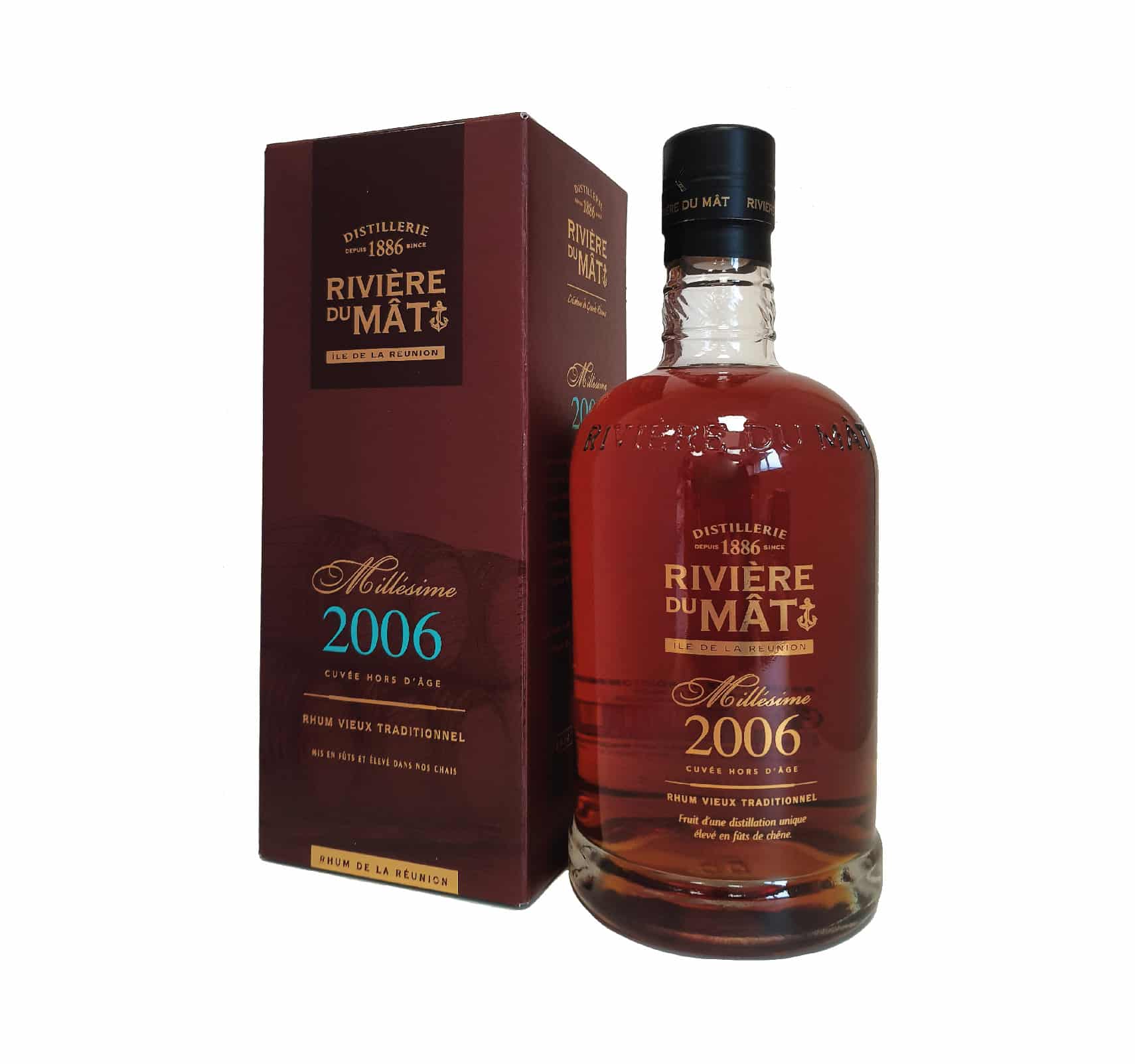 RIVIÈRE DU MÂT Millésime 2006 (43%) RHUM VIEUX (ILE DE LA RÉUNION) 70cl