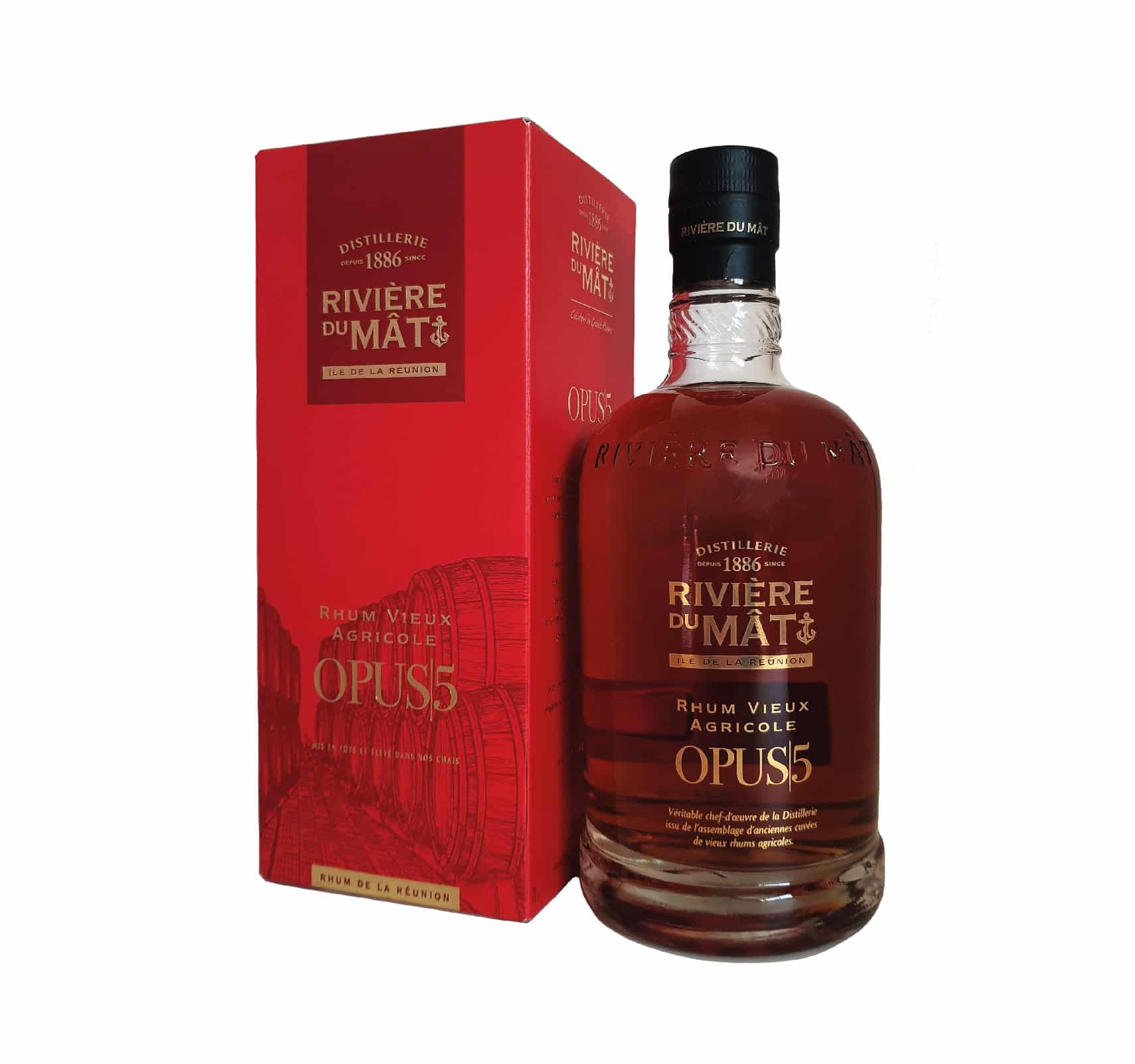 RIVIÈRE DU MÂT Opus 5 (43%) RHUM VIEUX AGRICOLE (ILE DE LA RÉUNION) 70cl